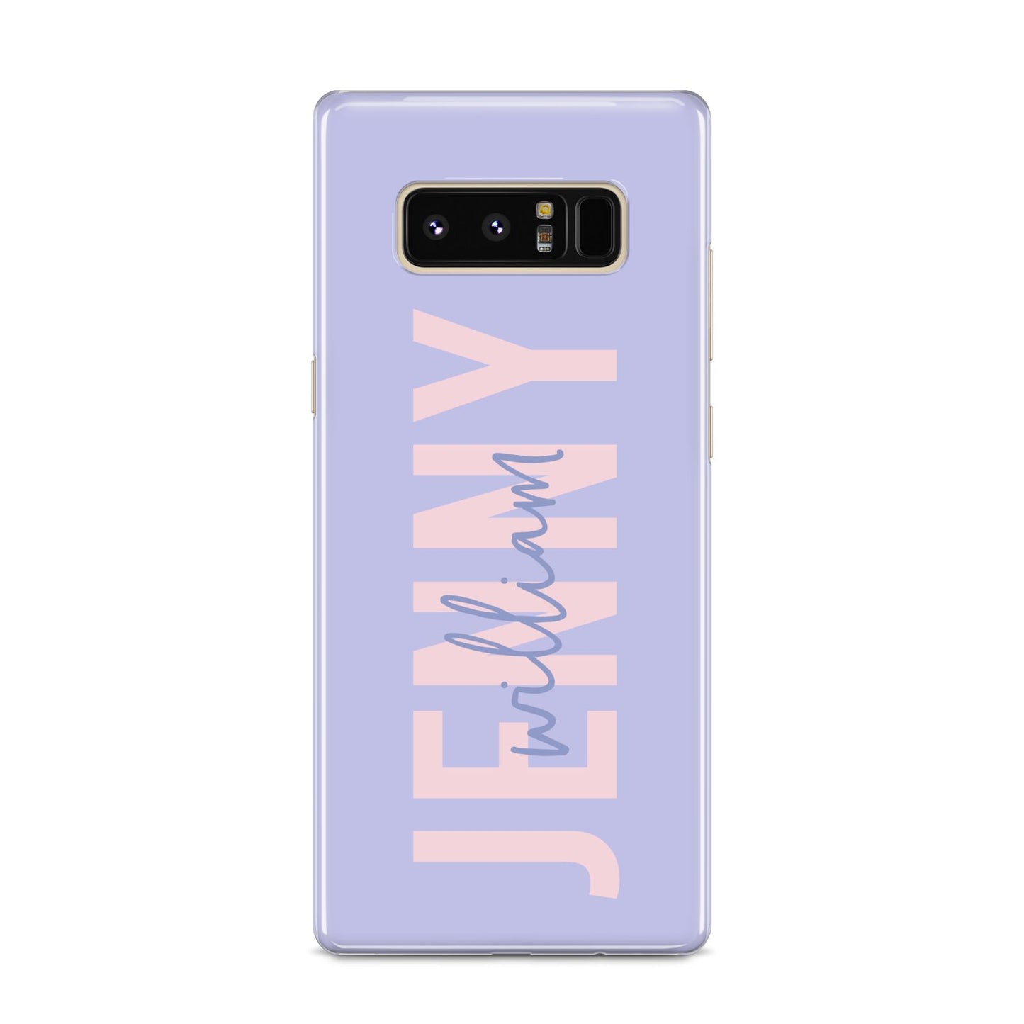 Pastel Pink and Purple Full Name Samsung Galaxy S8 Case