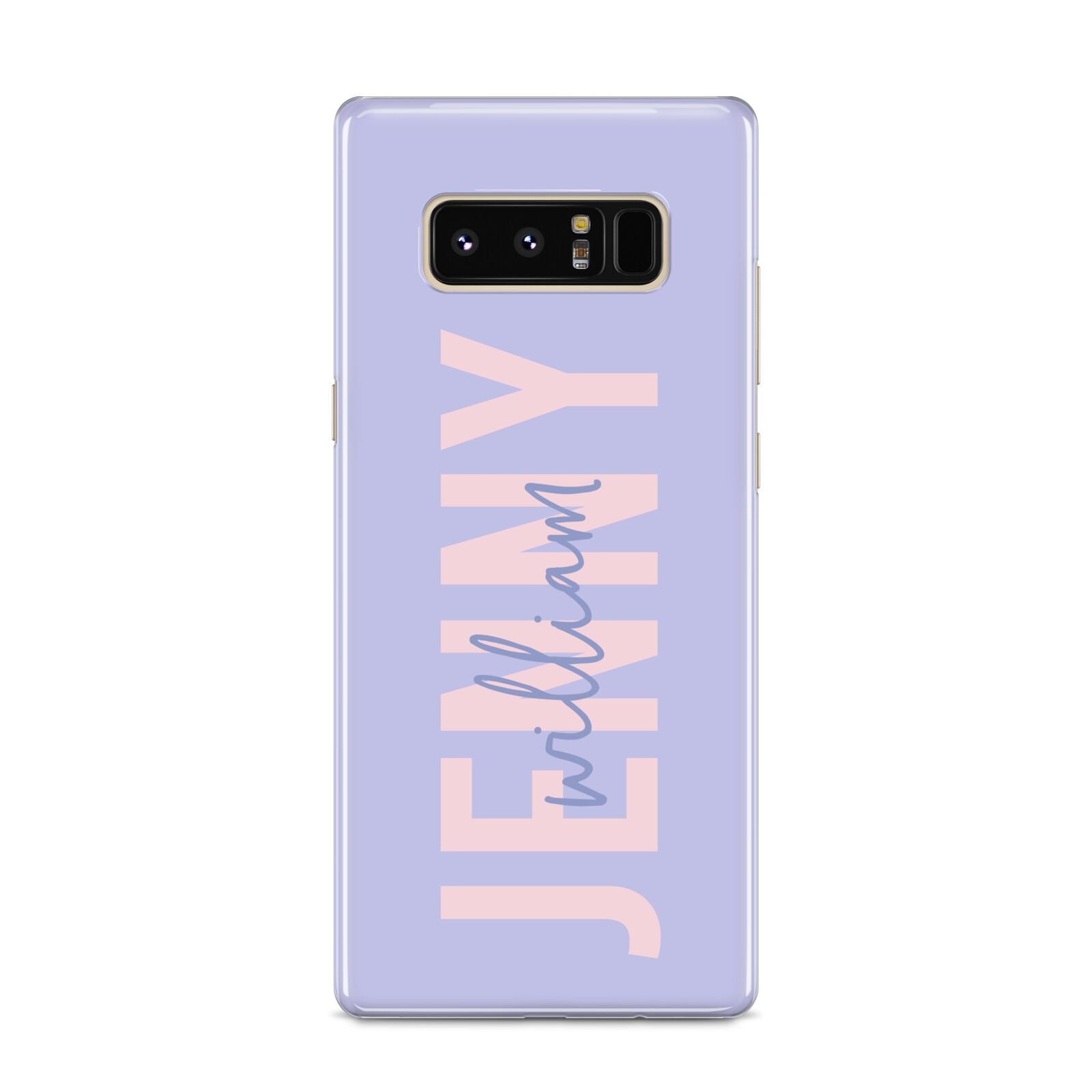 Pastel Pink and Purple Full Name Samsung Galaxy S8 Case