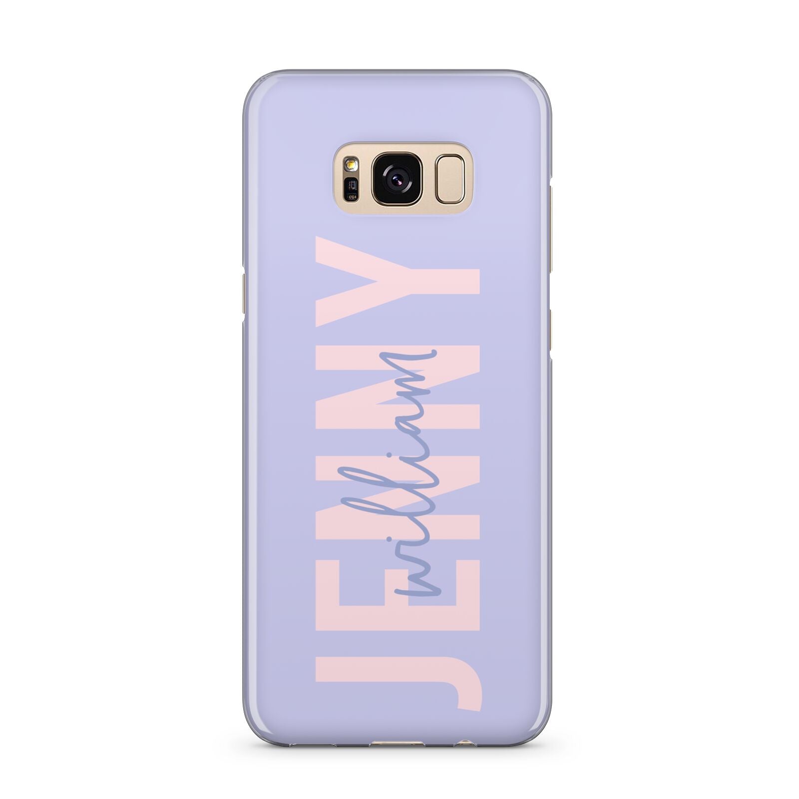 Pastel Pink and Purple Full Name Samsung Galaxy S8 Plus Case