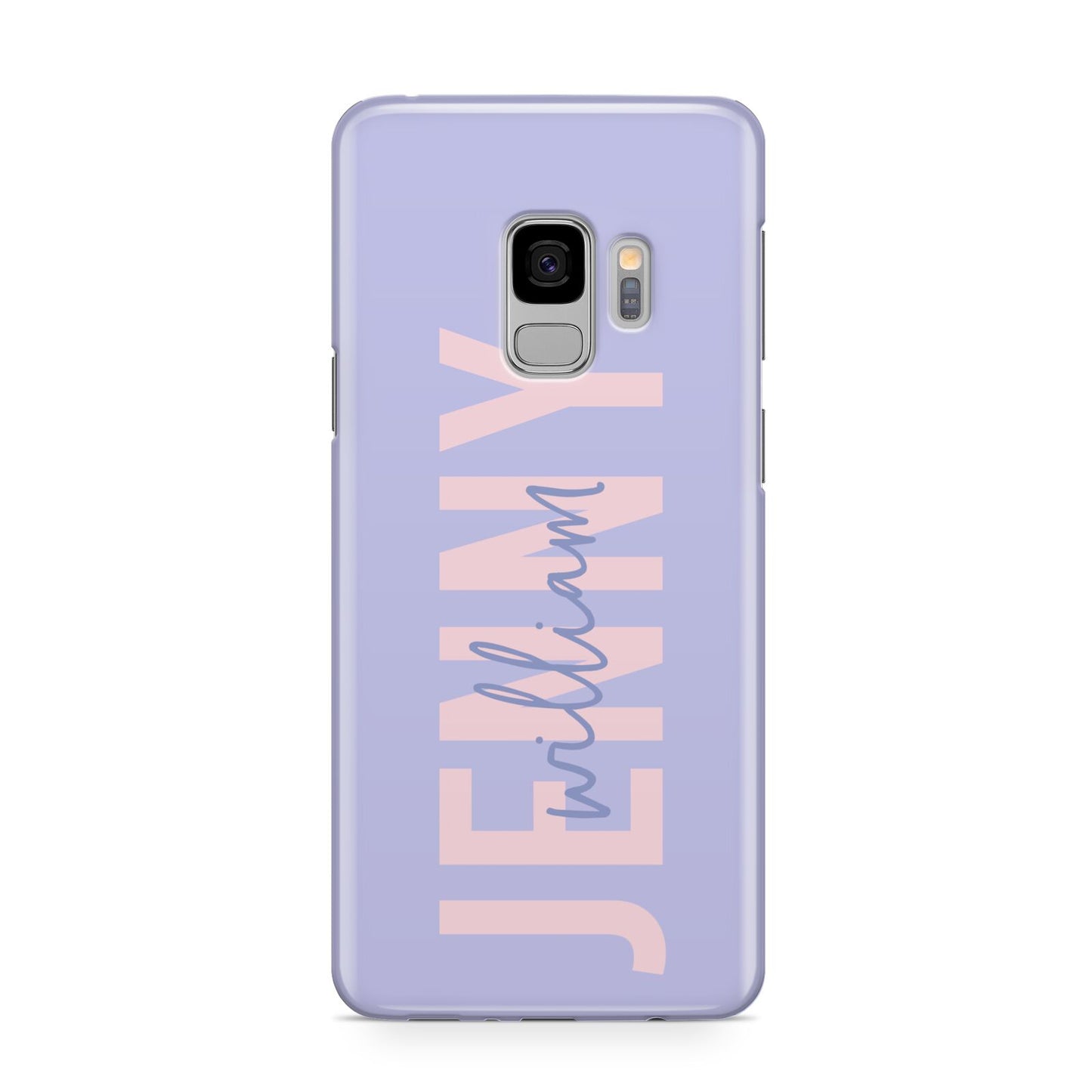 Pastel Pink and Purple Full Name Samsung Galaxy S9 Case