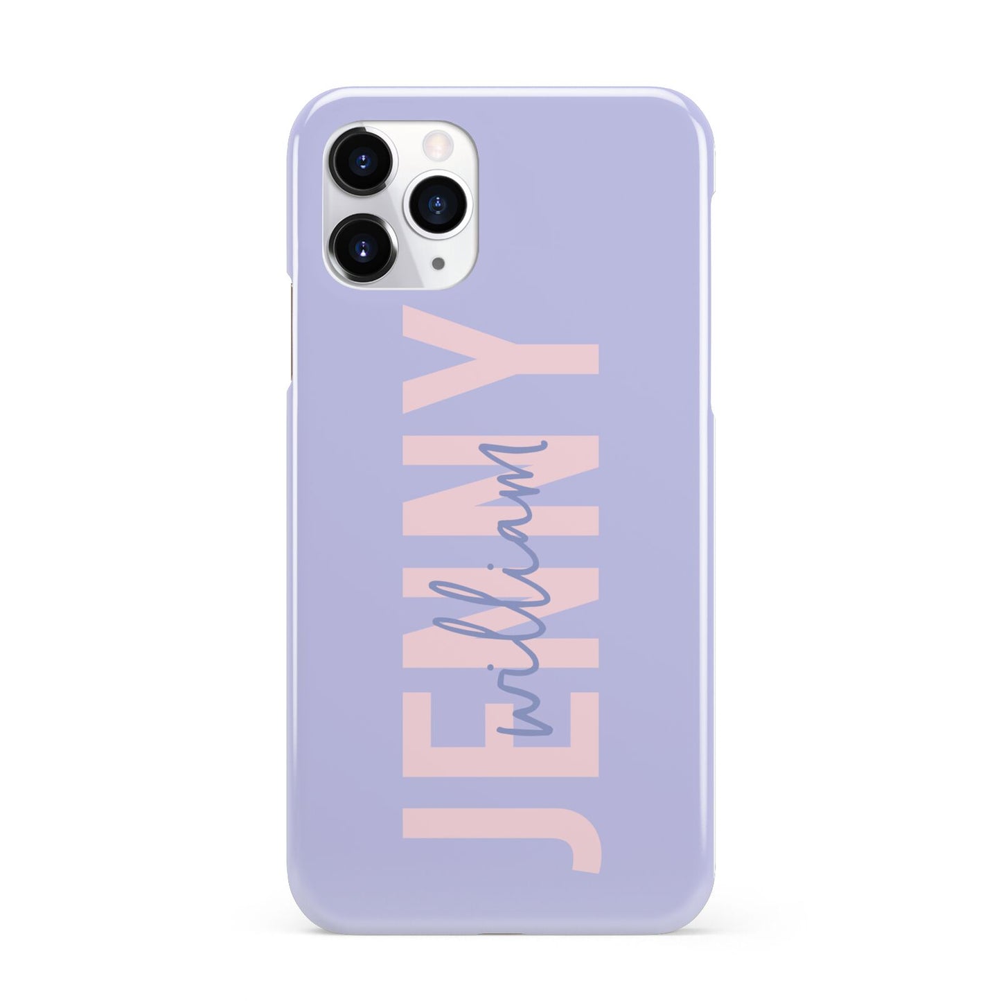 Pastel Pink and Purple Full Name iPhone 11 Pro 3D Snap Case