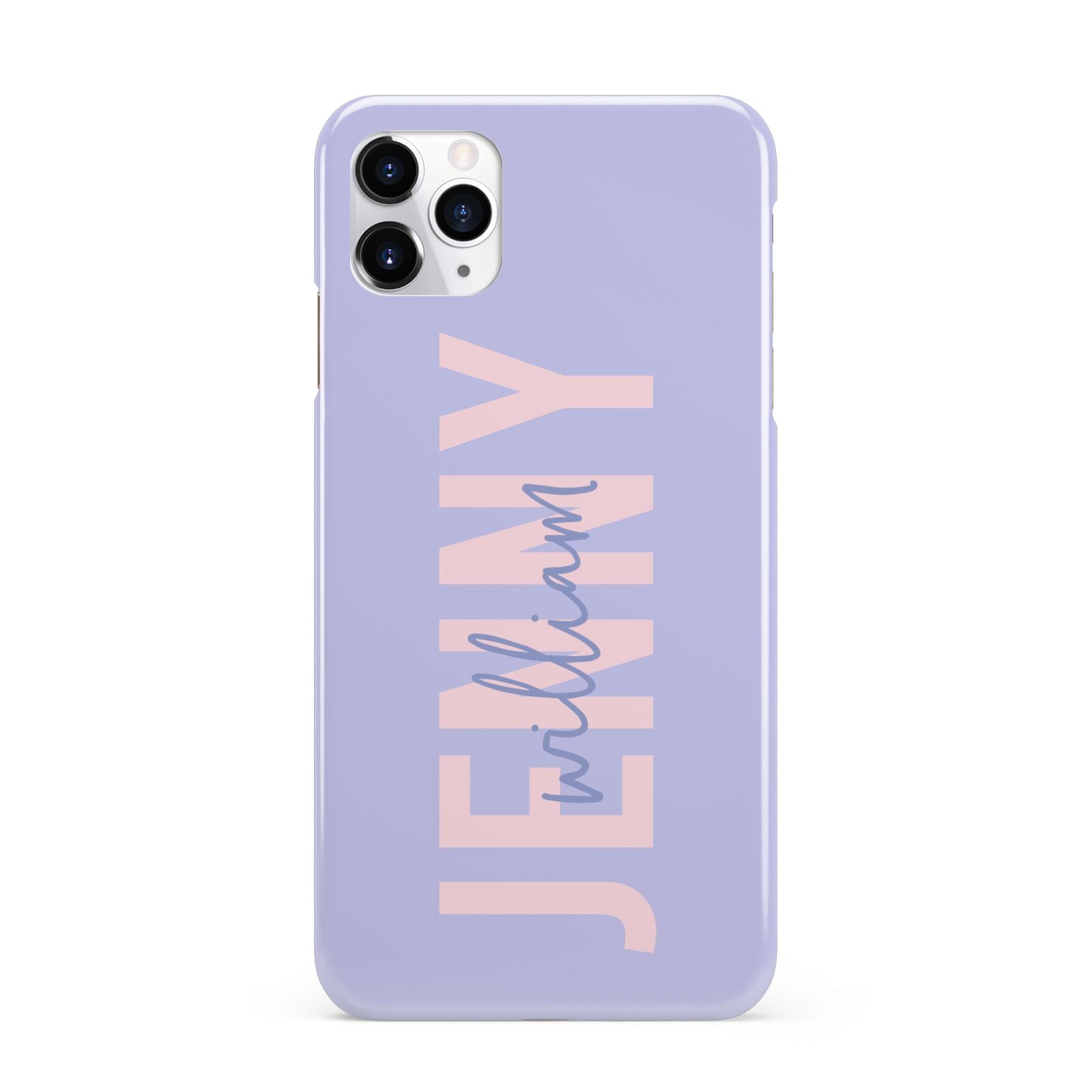 Pastel Pink and Purple Full Name iPhone 11 Pro Max 3D Snap Case