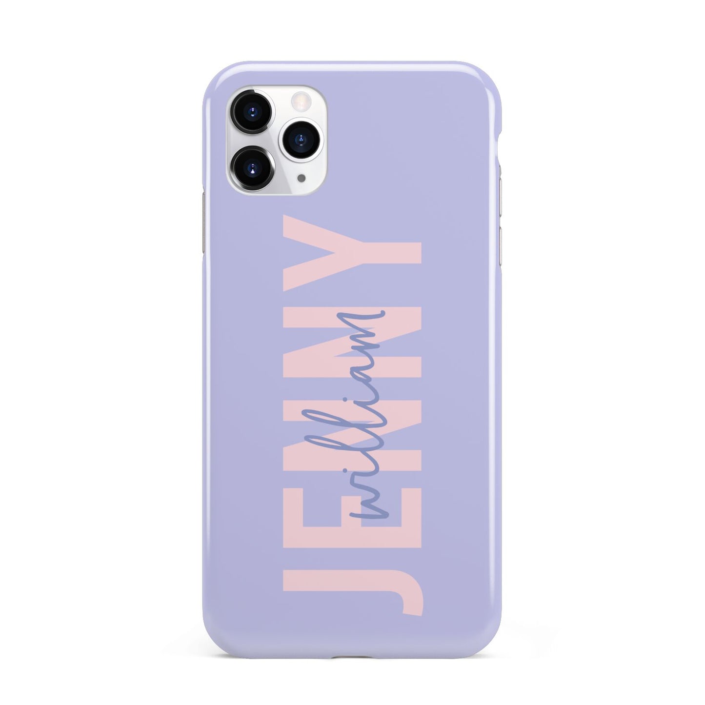 Pastel Pink and Purple Full Name iPhone 11 Pro Max 3D Tough Case