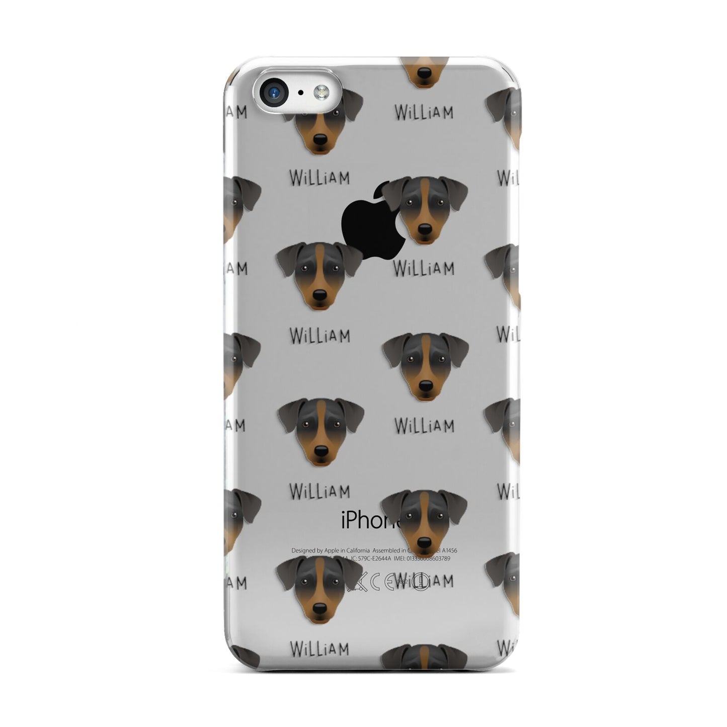 Patterdale Terrier Icon with Name Apple iPhone 5c Case