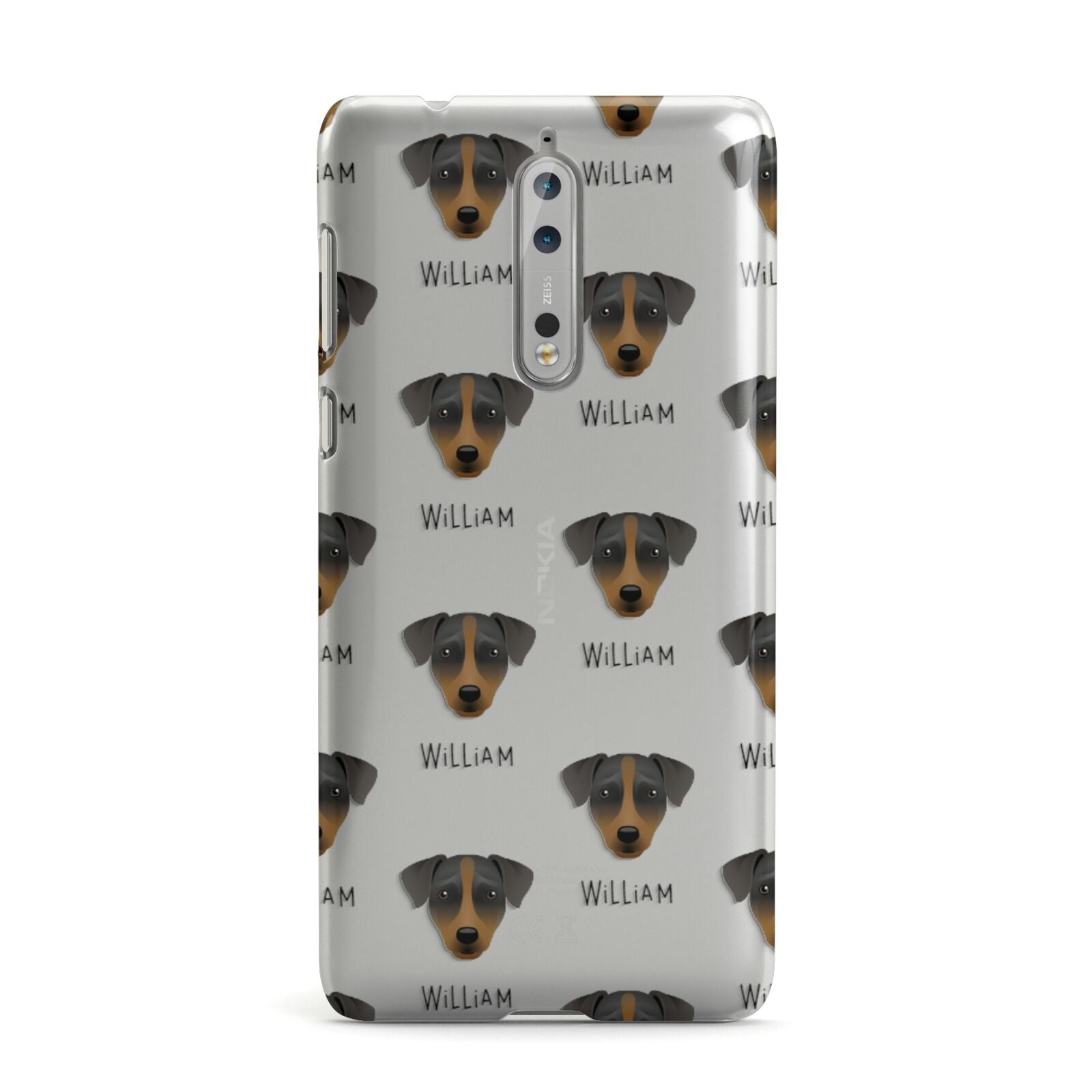 Patterdale Terrier Icon with Name Nokia Case