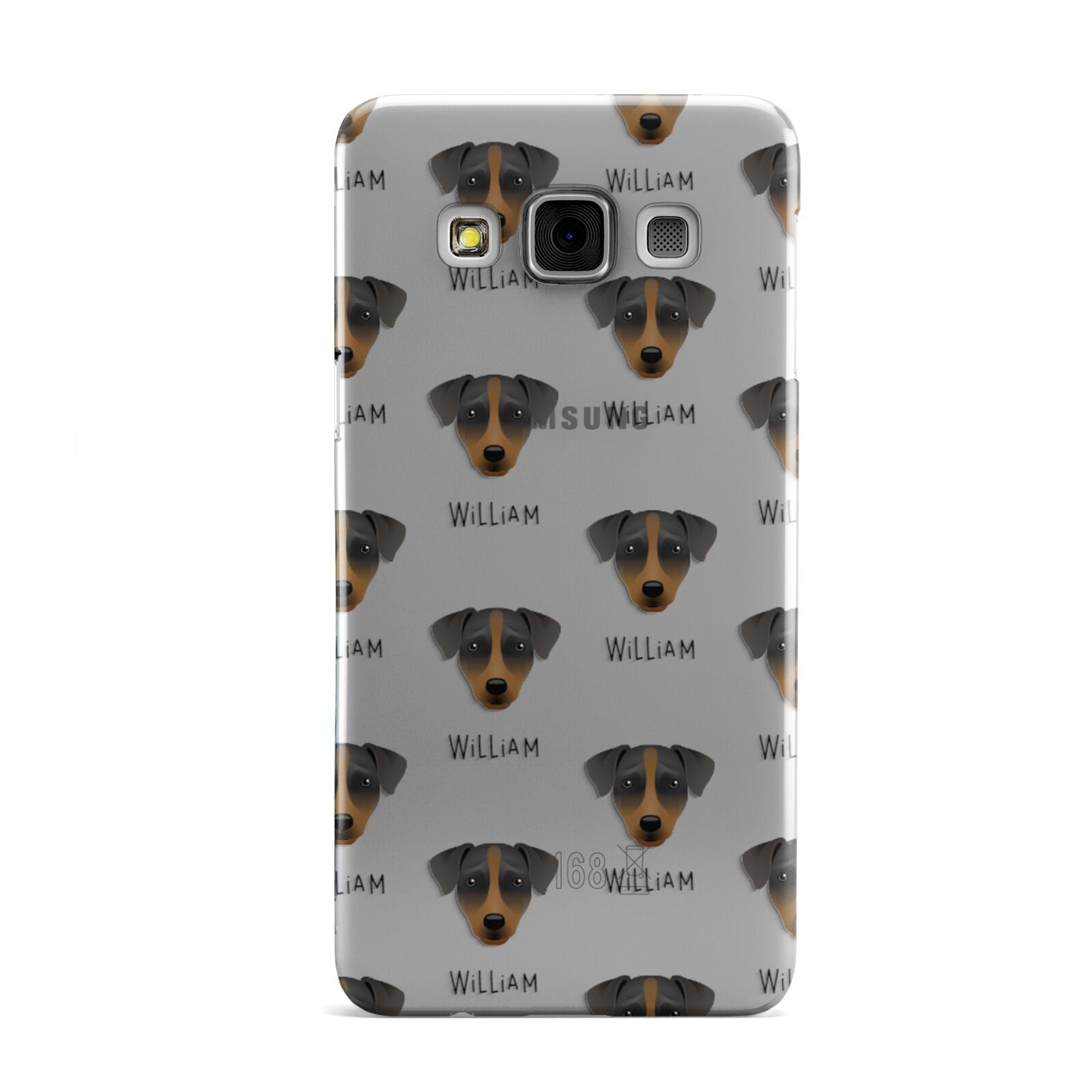 Patterdale Terrier Icon with Name Samsung Galaxy A3 Case