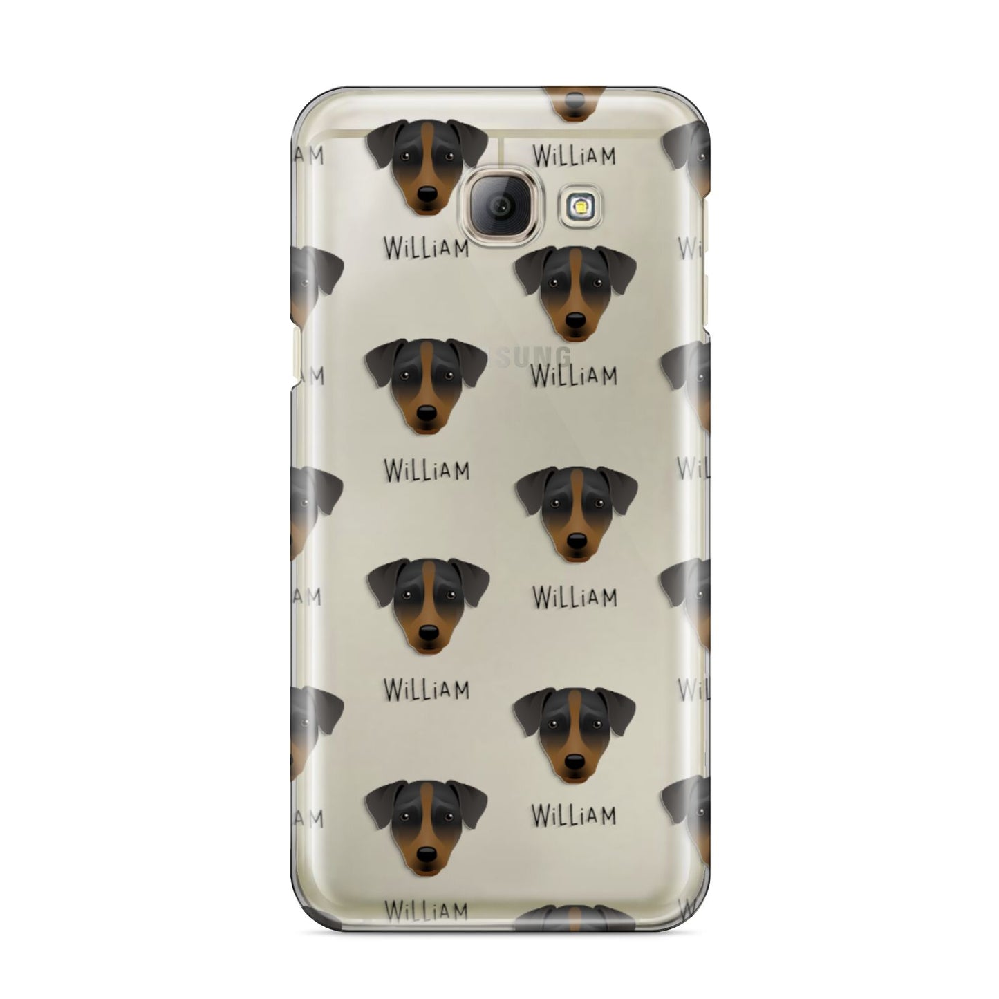 Patterdale Terrier Icon with Name Samsung Galaxy A8 2016 Case