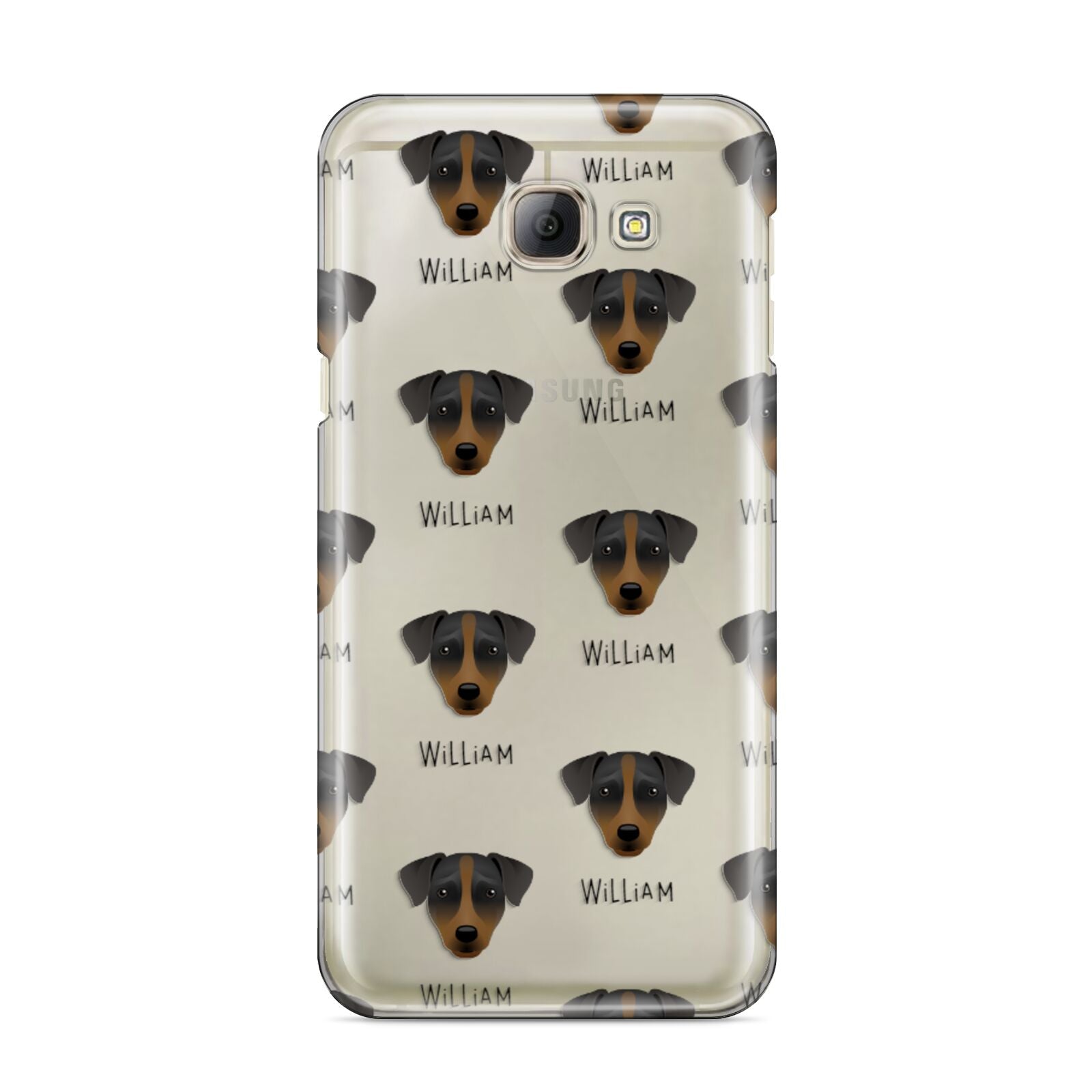 Patterdale Terrier Icon with Name Samsung Galaxy A8 2016 Case