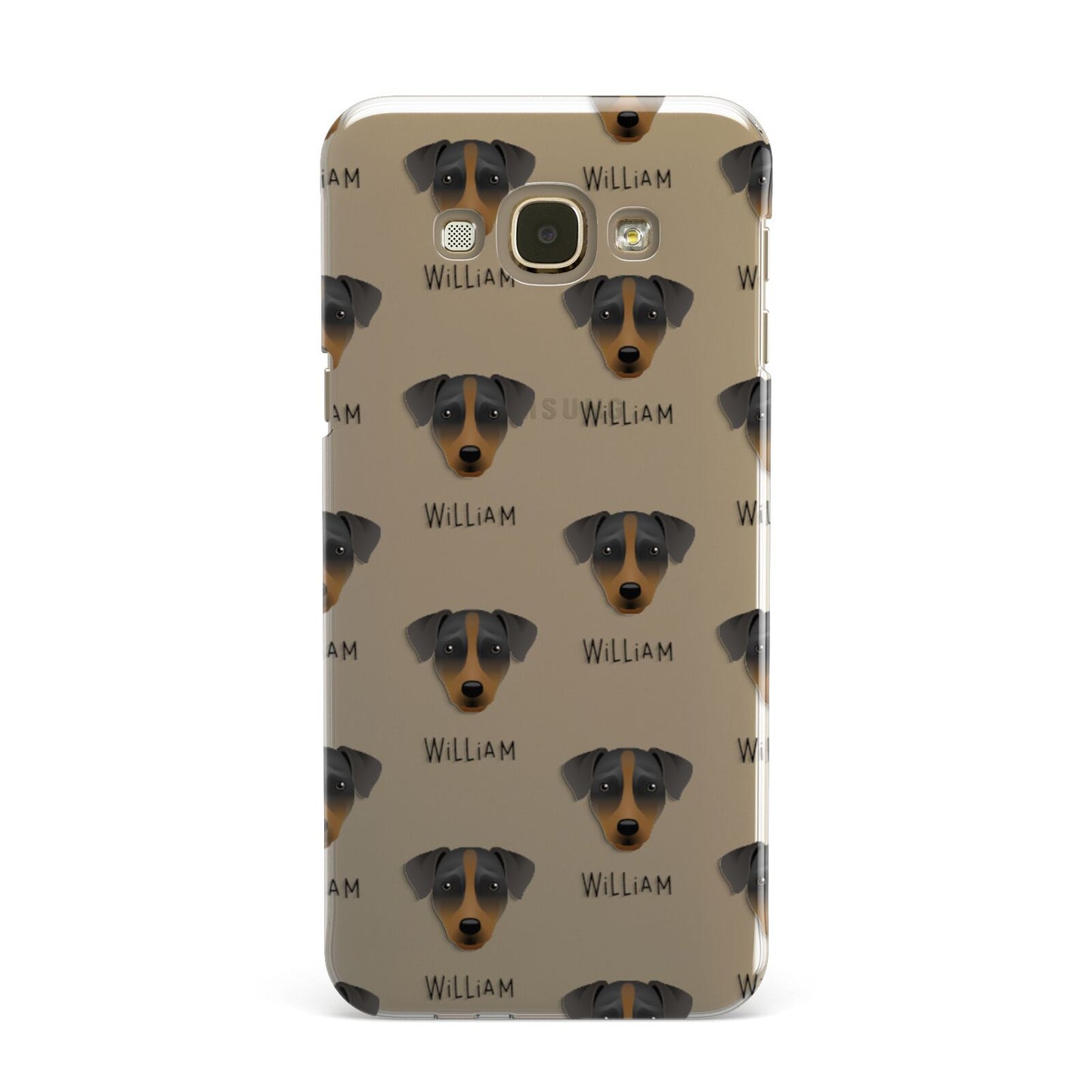 Patterdale Terrier Icon with Name Samsung Galaxy A8 Case