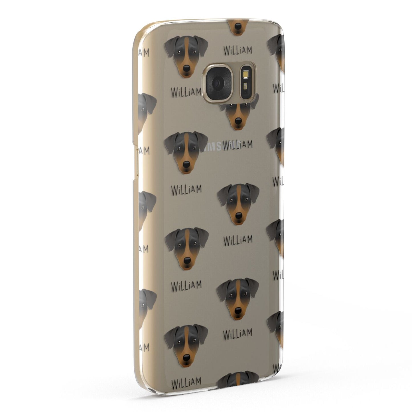 Patterdale Terrier Icon with Name Samsung Galaxy Case Fourty Five Degrees