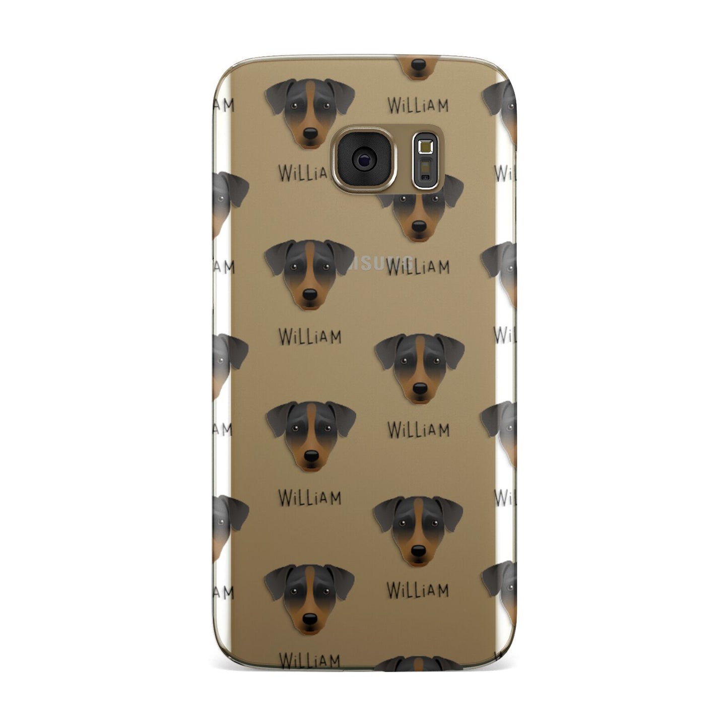 Patterdale Terrier Icon with Name Samsung Galaxy Case