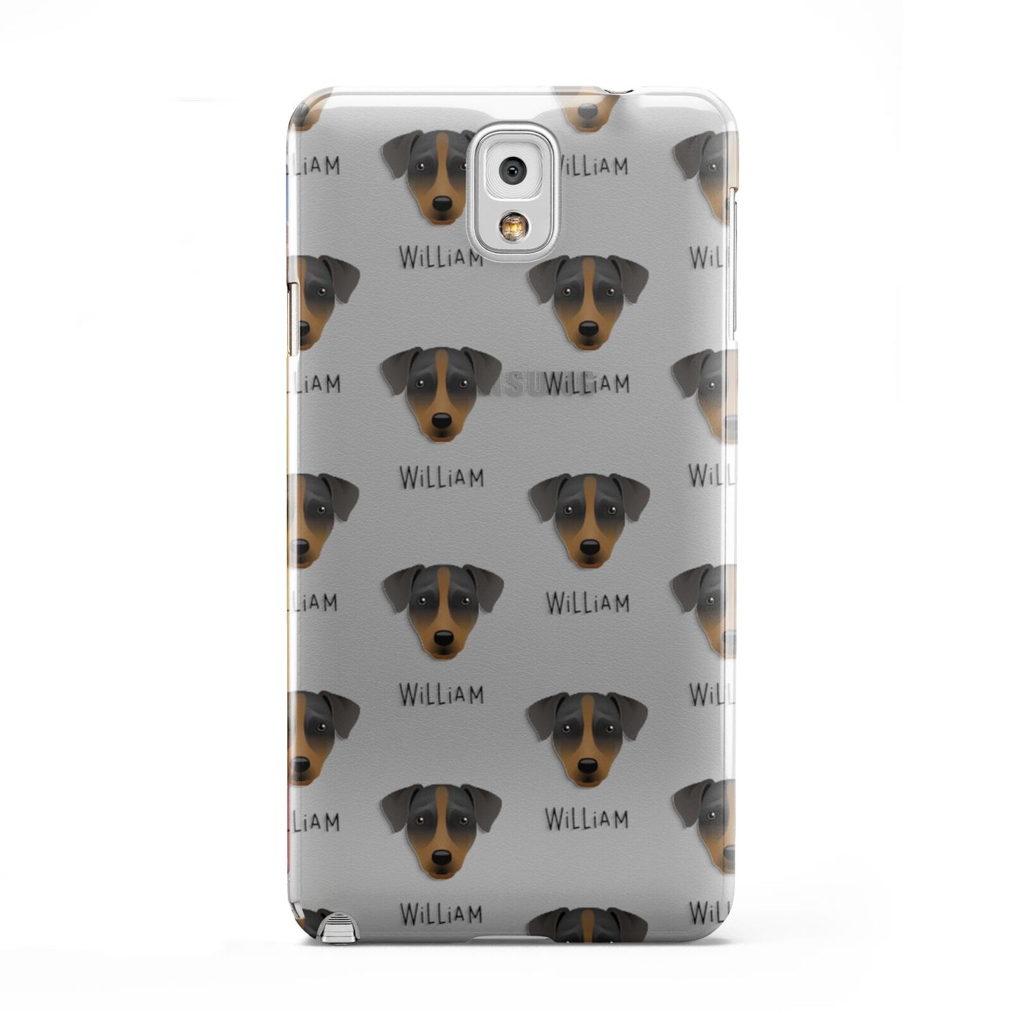 Patterdale Terrier Icon with Name Samsung Galaxy Note 3 Case
