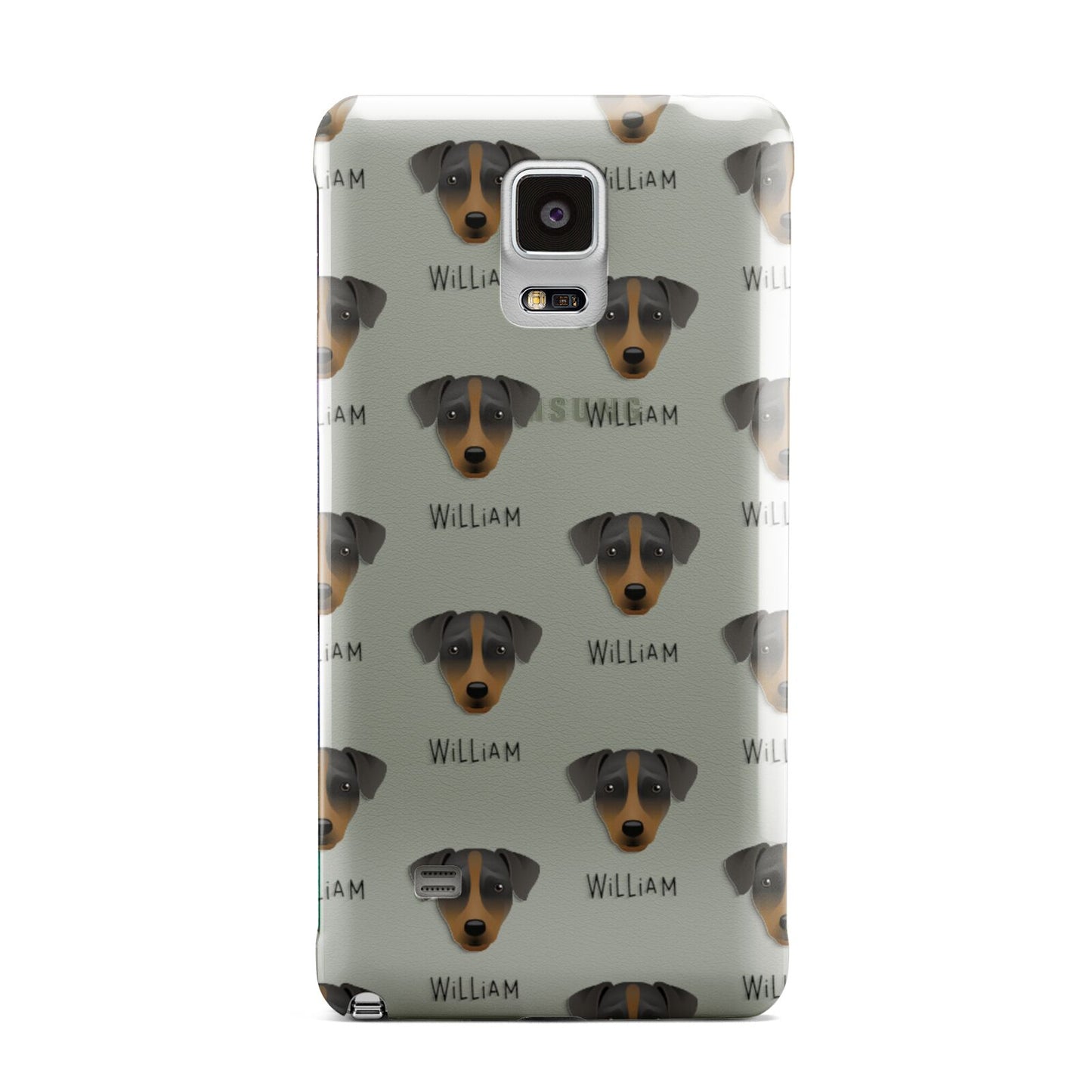 Patterdale Terrier Icon with Name Samsung Galaxy Note 4 Case