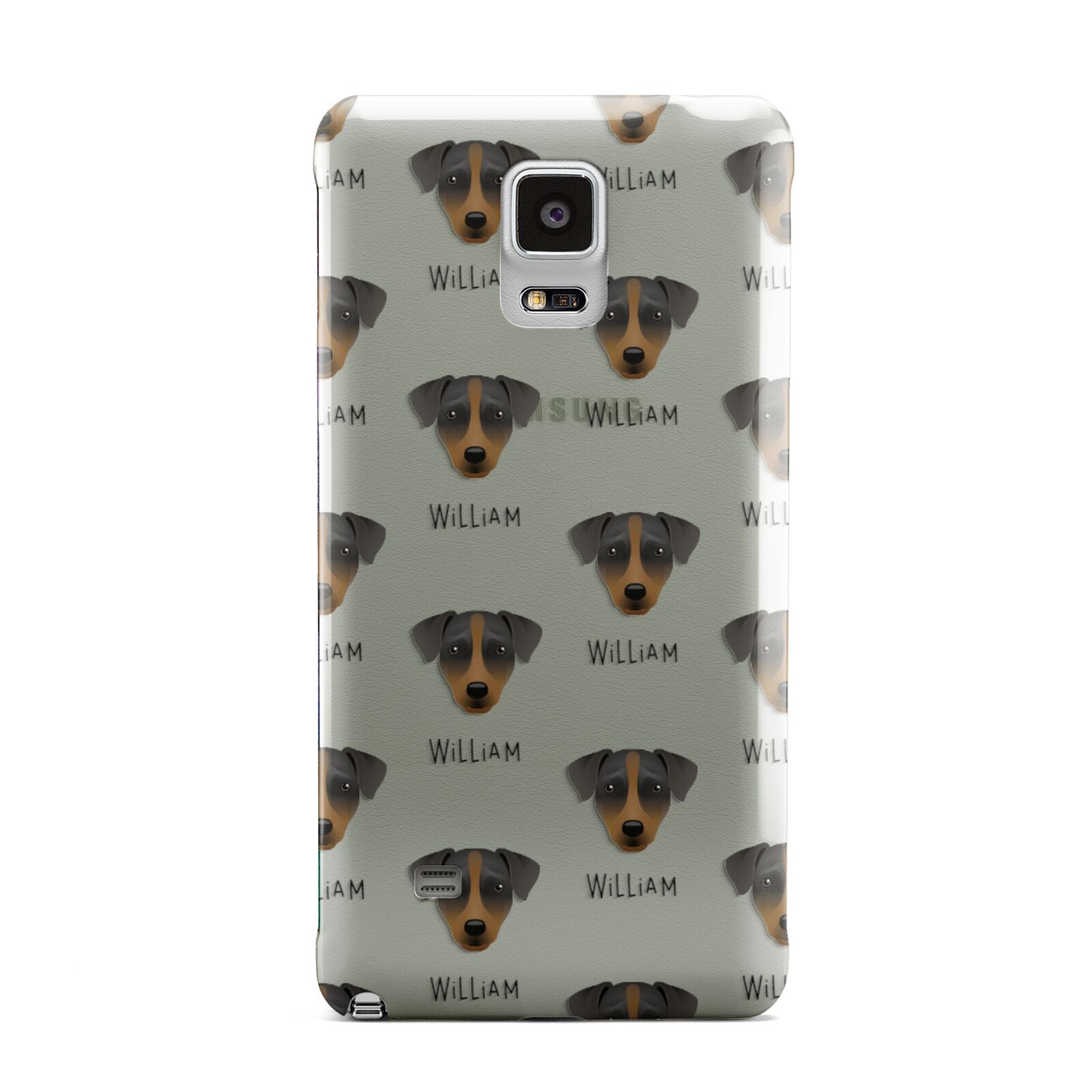 Patterdale Terrier Icon with Name Samsung Galaxy Note 4 Case
