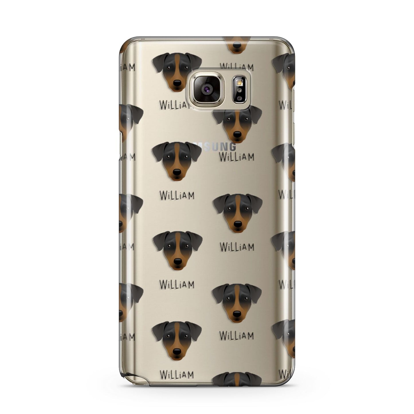Patterdale Terrier Icon with Name Samsung Galaxy Note 5 Case