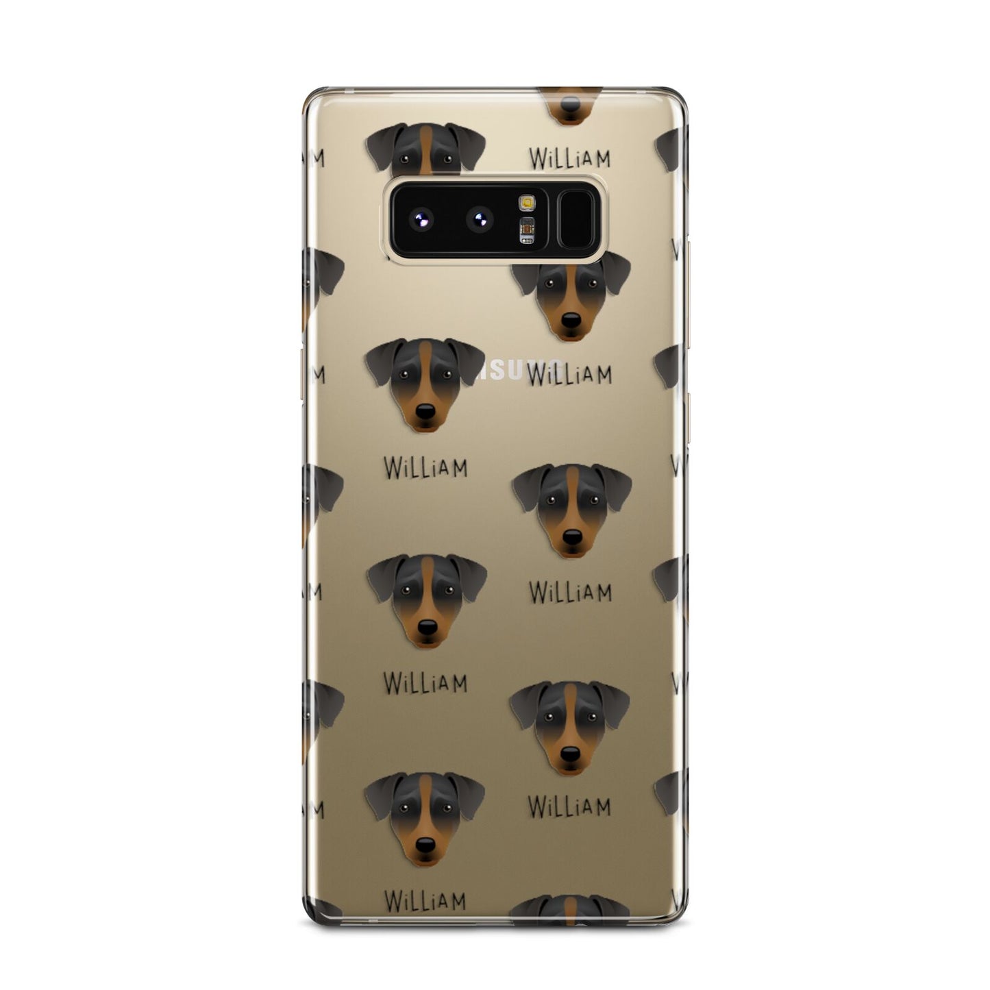 Patterdale Terrier Icon with Name Samsung Galaxy Note 8 Case