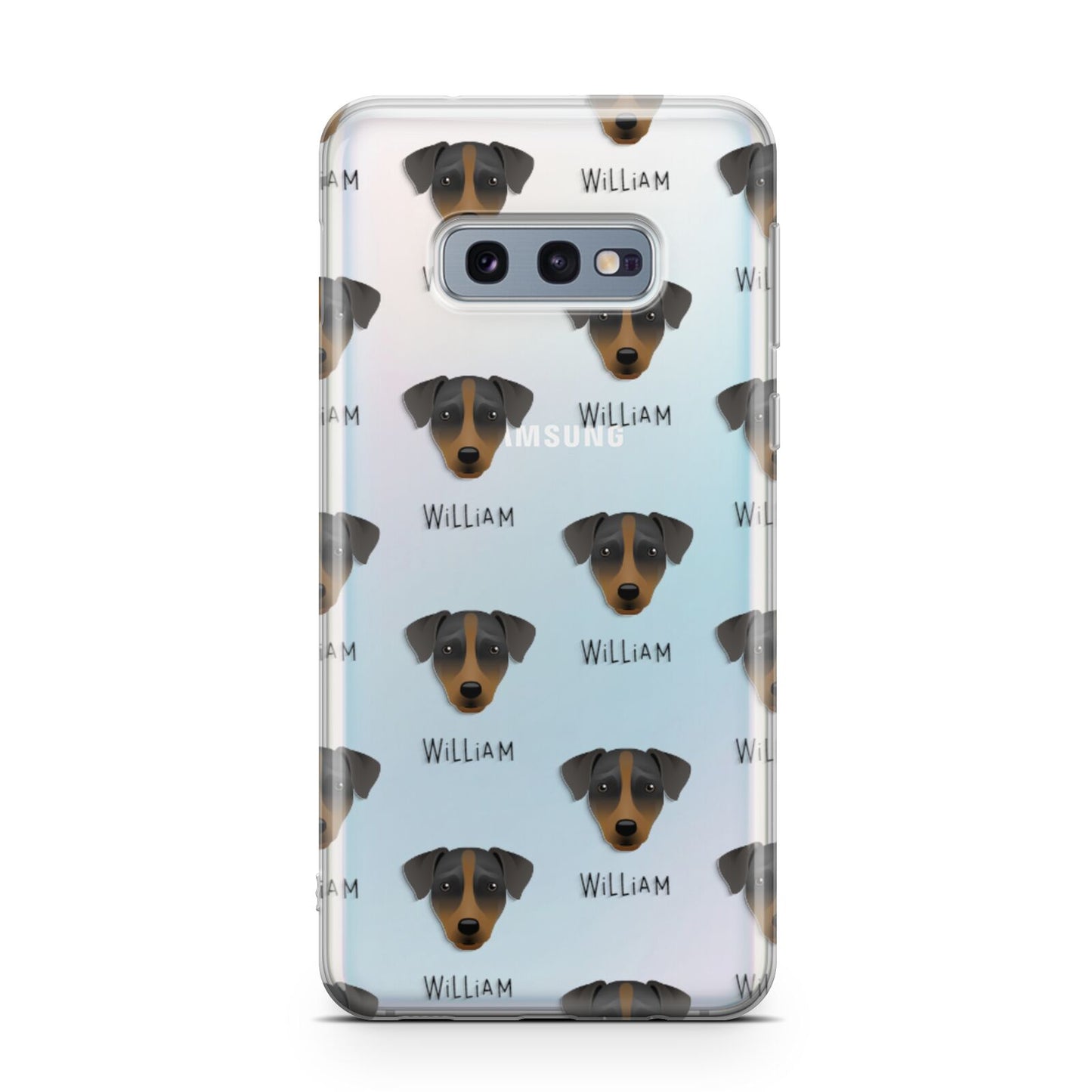 Patterdale Terrier Icon with Name Samsung Galaxy S10E Case