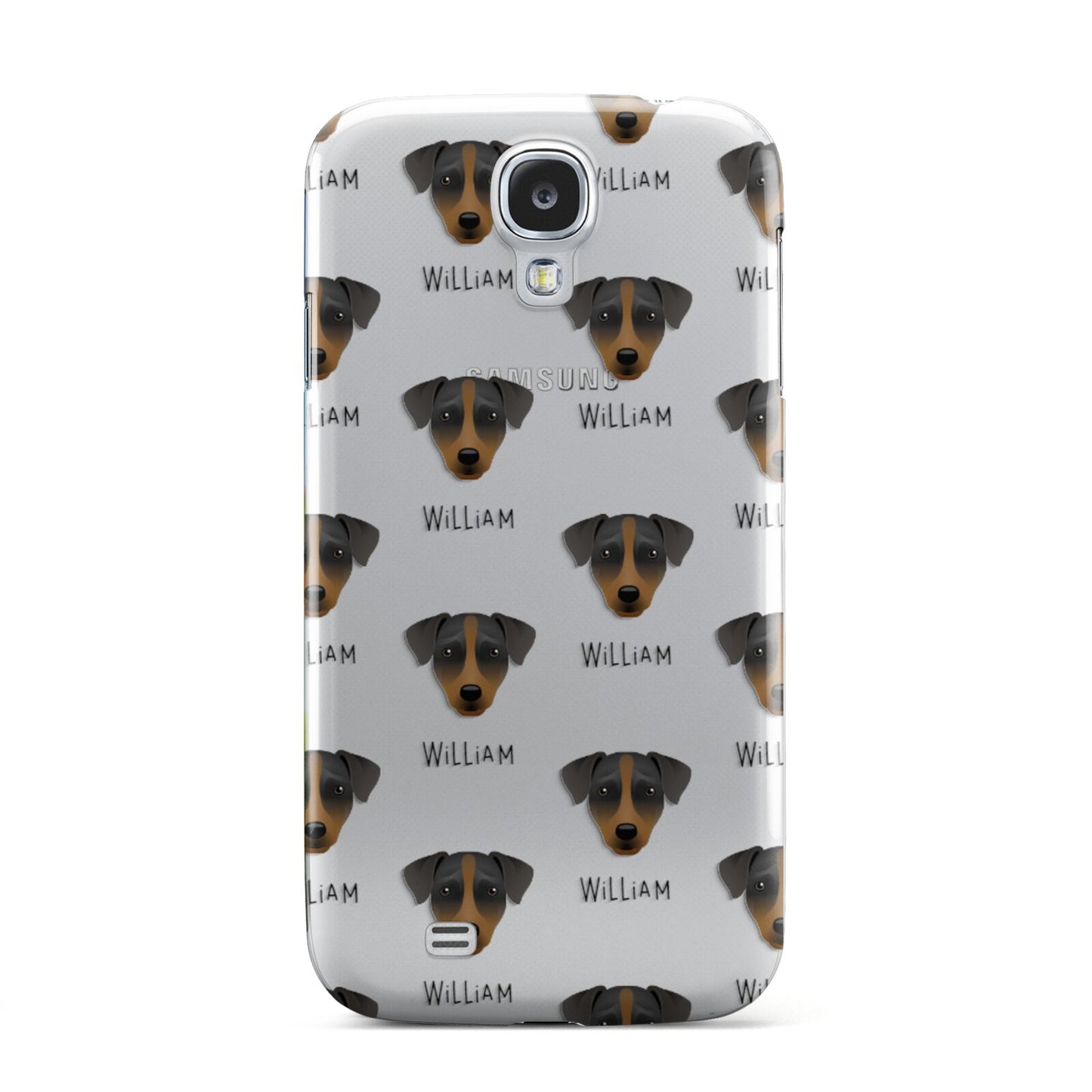 Patterdale Terrier Icon with Name Samsung Galaxy S4 Case