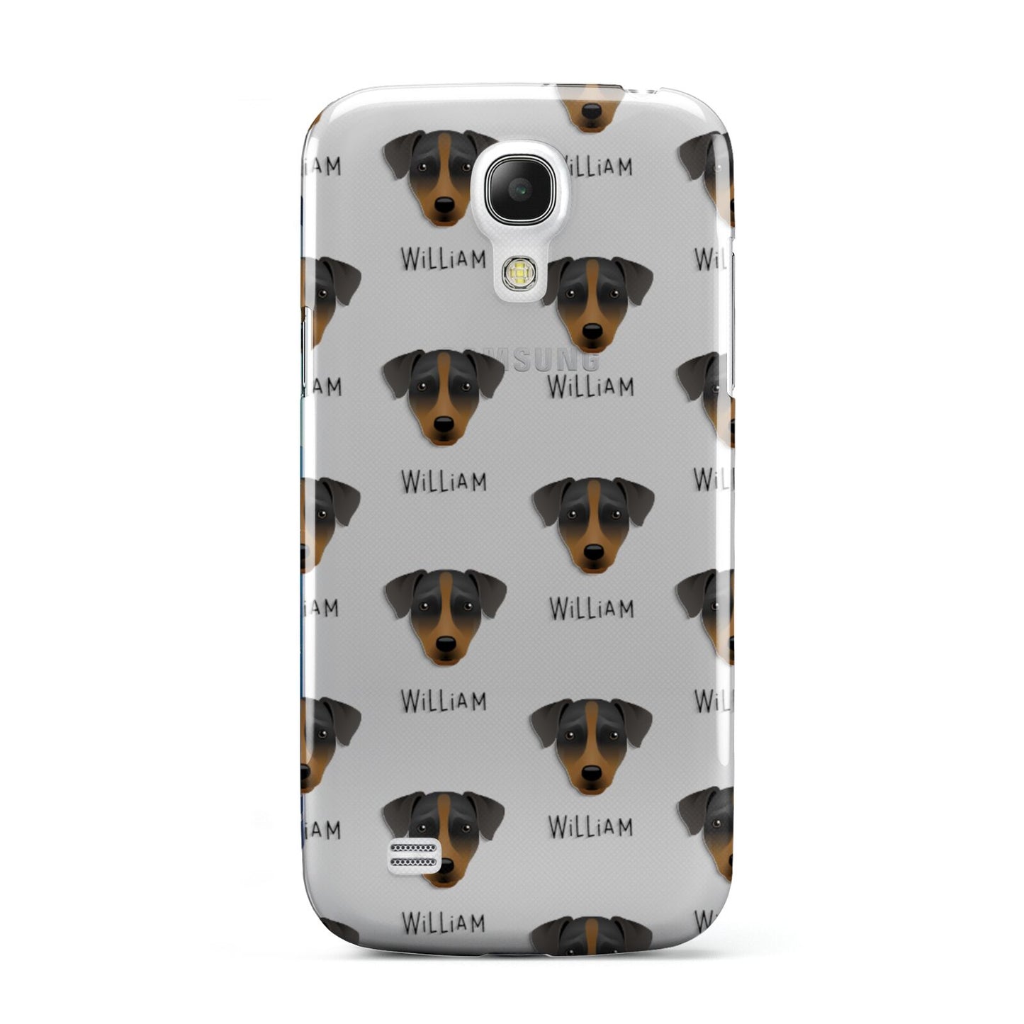 Patterdale Terrier Icon with Name Samsung Galaxy S4 Mini Case