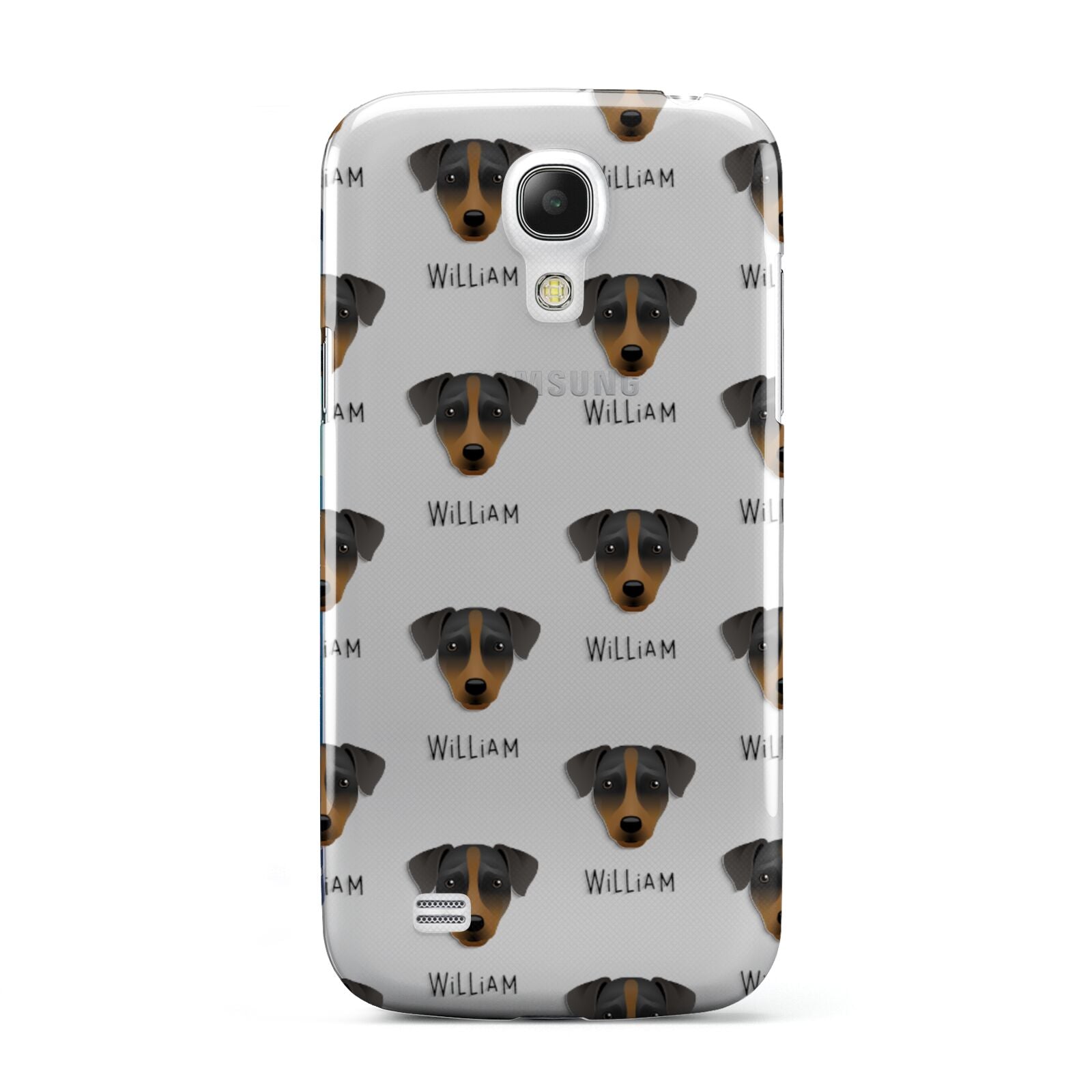 Patterdale Terrier Icon with Name Samsung Galaxy S4 Mini Case