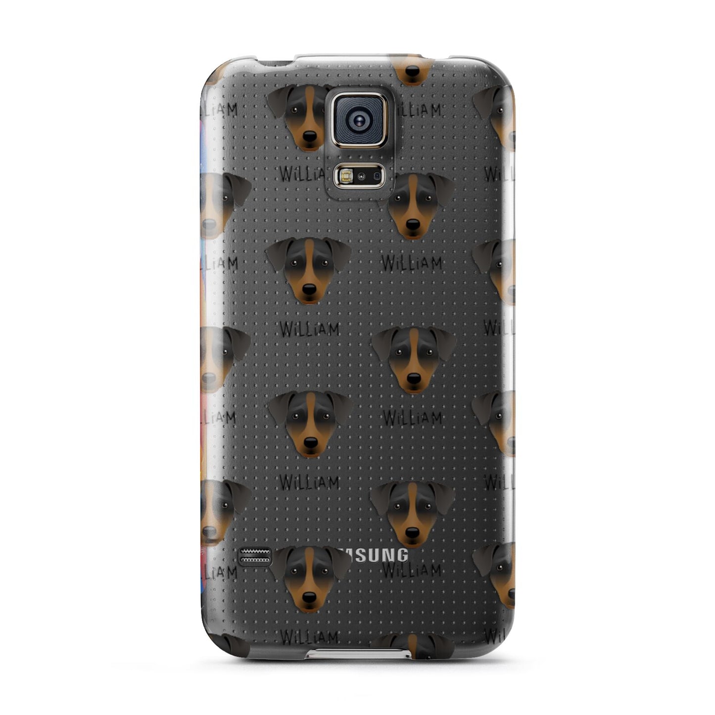 Patterdale Terrier Icon with Name Samsung Galaxy S5 Case
