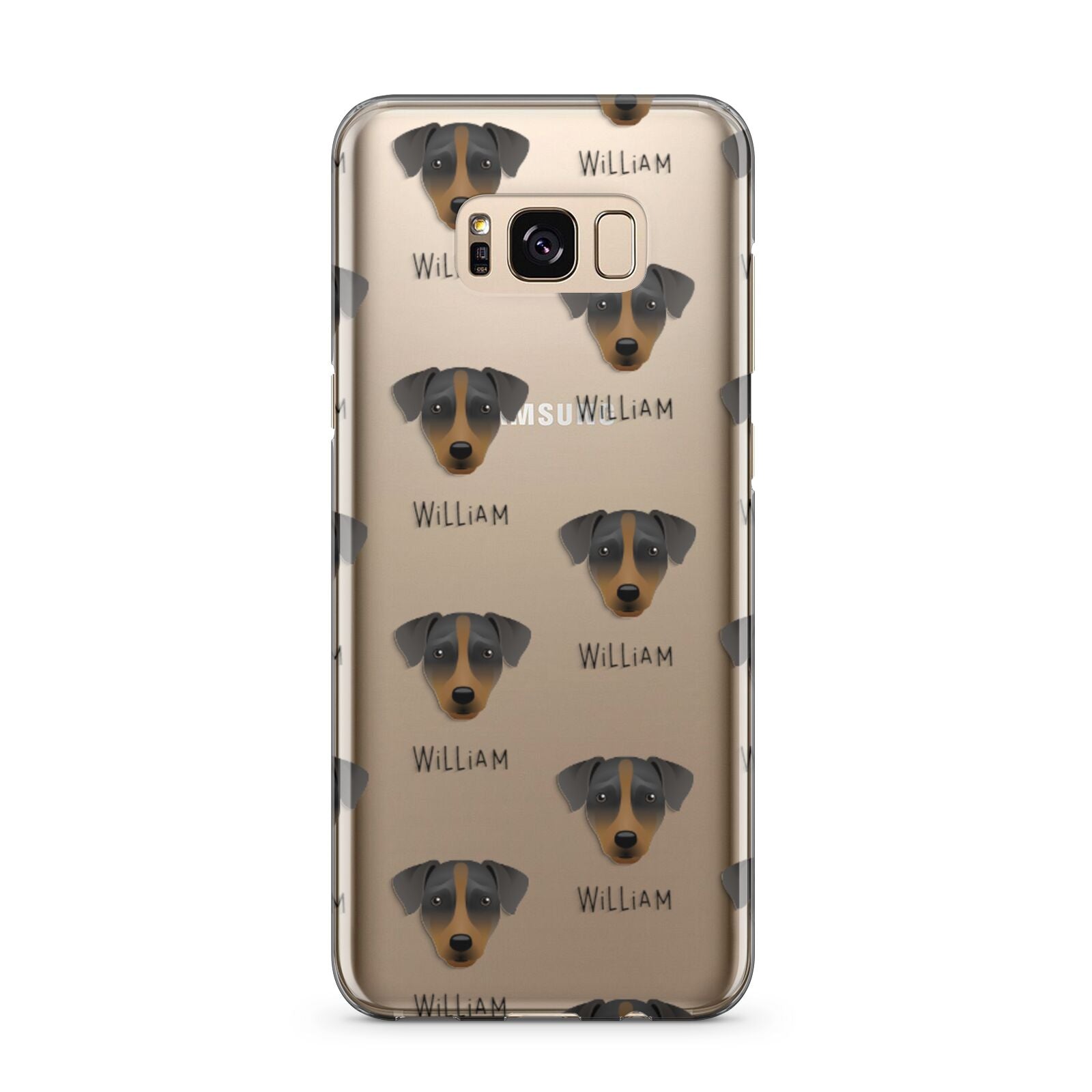Patterdale Terrier Icon with Name Samsung Galaxy S8 Plus Case