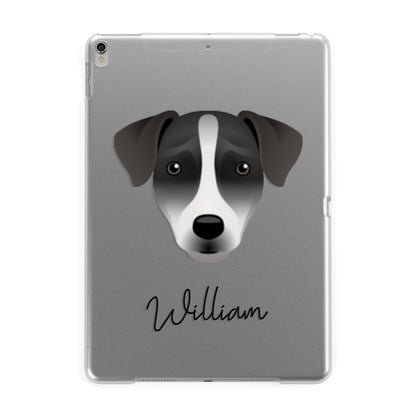 Patterdale Terrier Personalised Apple iPad Silver Case