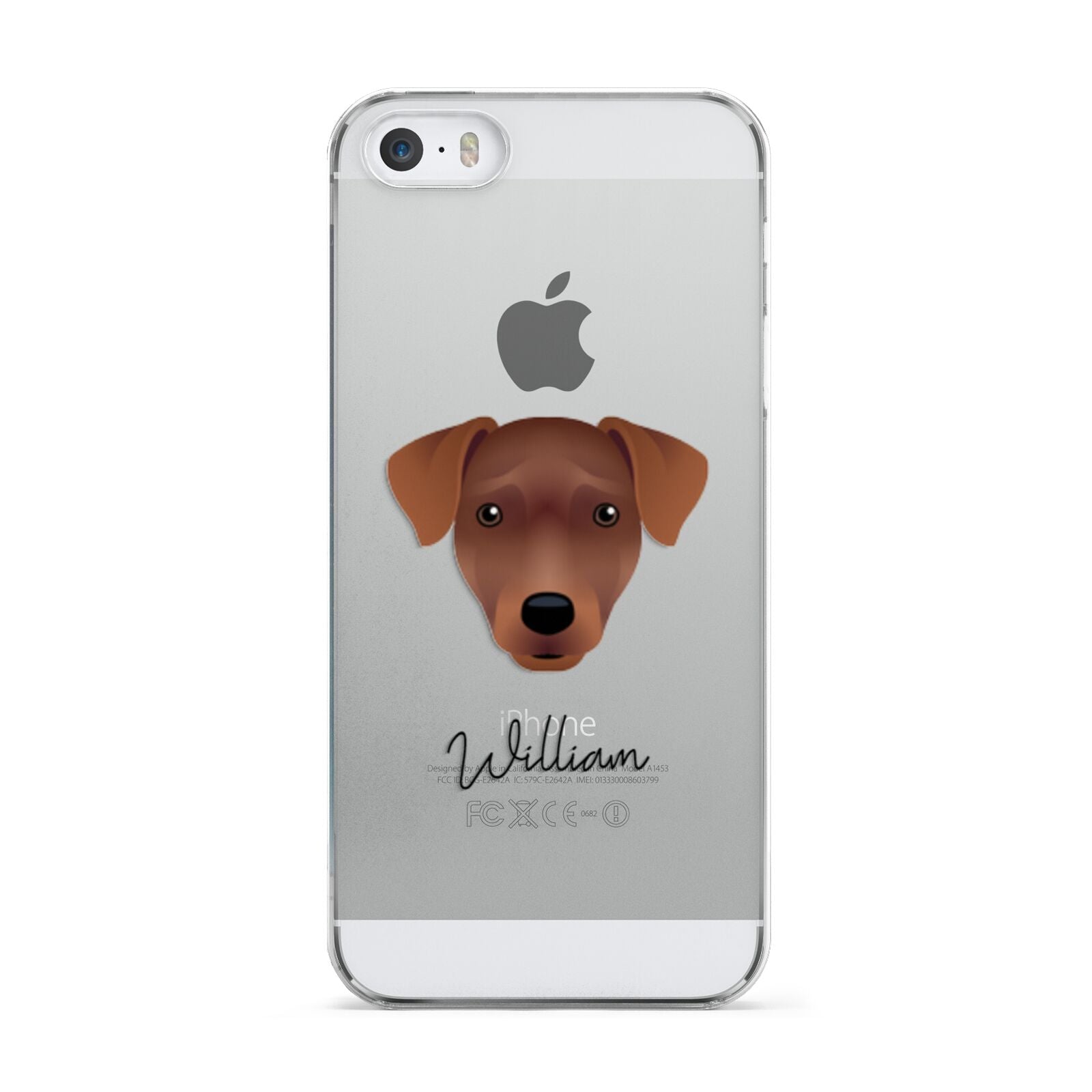 Patterdale Terrier Personalised Apple iPhone 5 Case