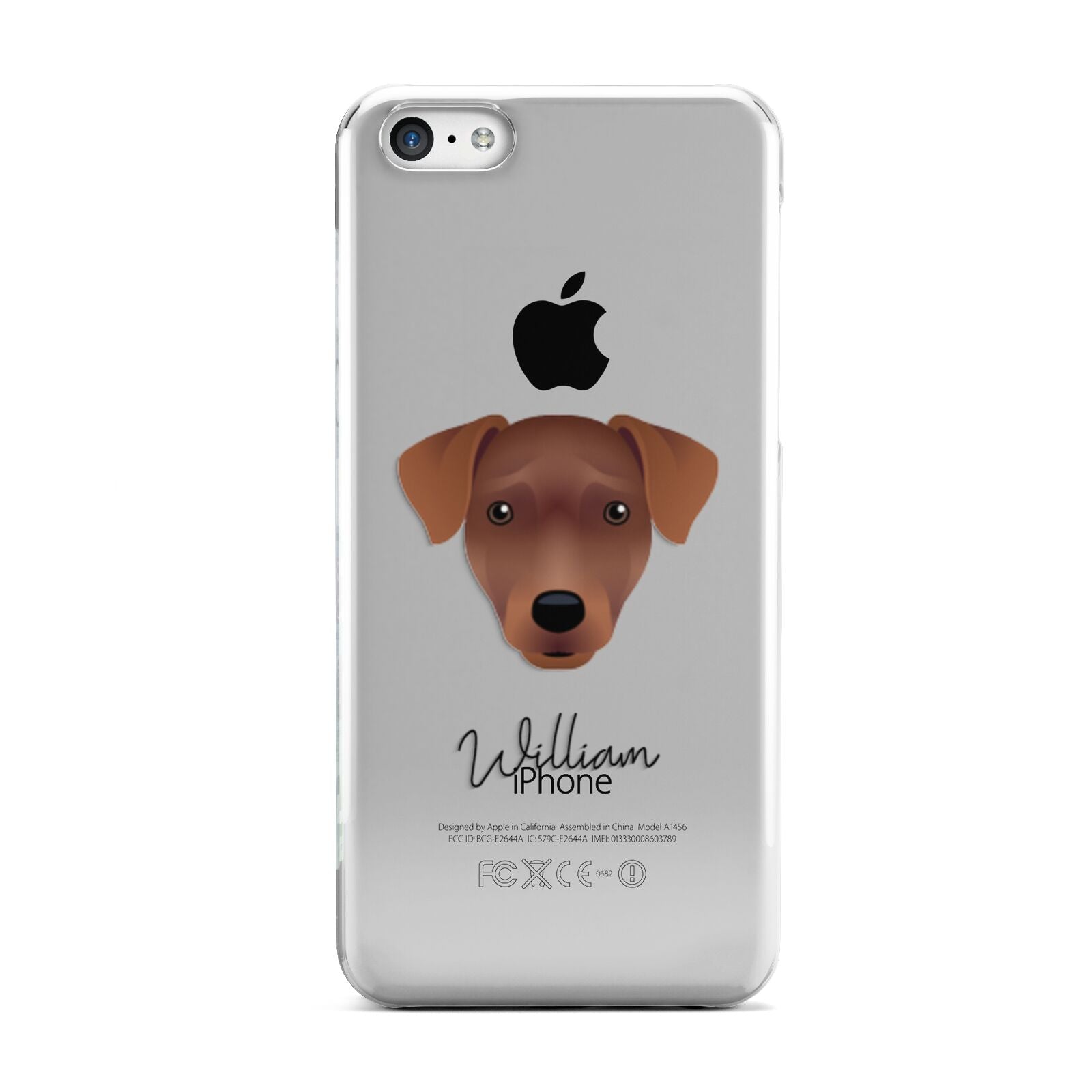 Patterdale Terrier Personalised Apple iPhone 5c Case