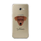 Patterdale Terrier Personalised Samsung Galaxy A5 2017 Case on gold phone