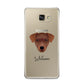 Patterdale Terrier Personalised Samsung Galaxy A9 2016 Case on gold phone