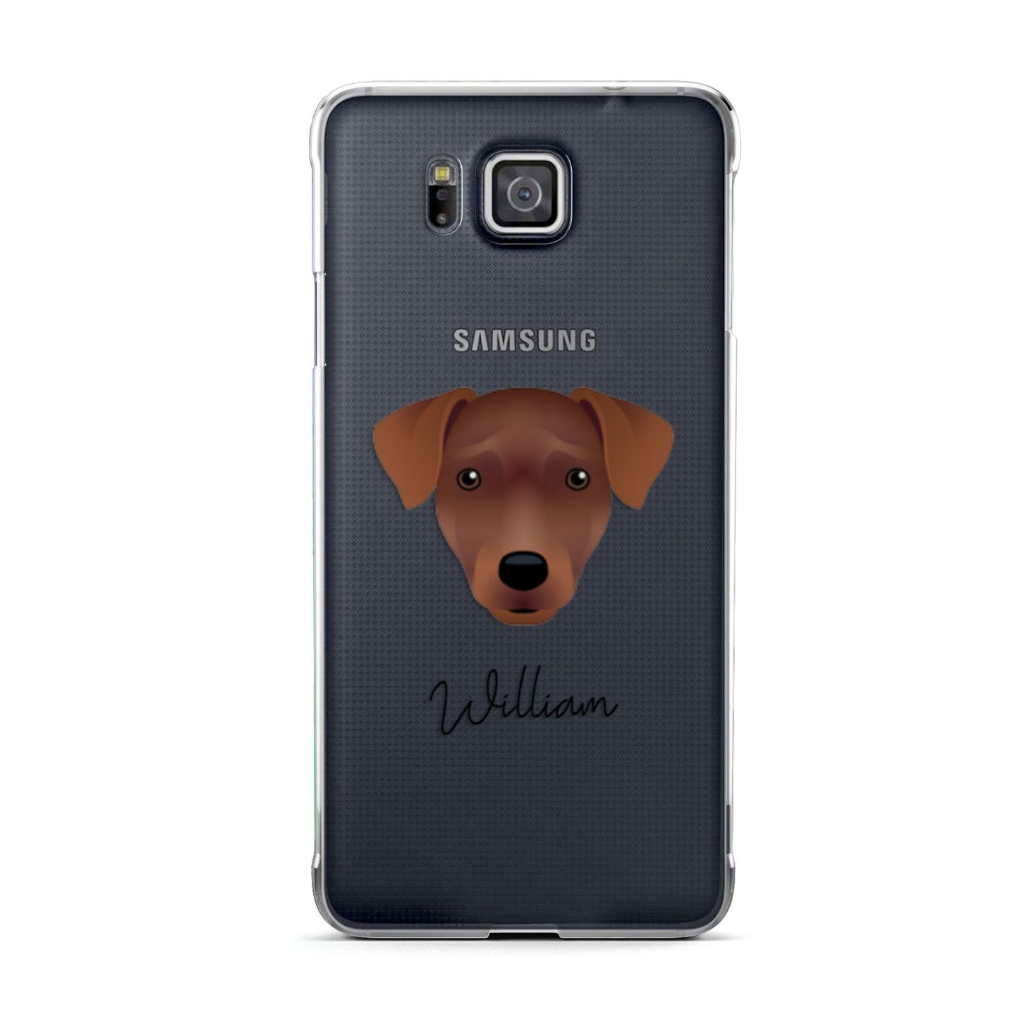 Patterdale Terrier Personalised Samsung Galaxy Alpha Case