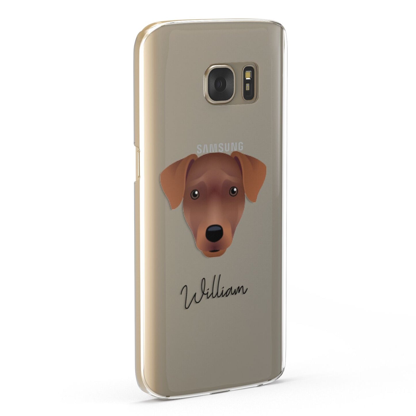 Patterdale Terrier Personalised Samsung Galaxy Case Fourty Five Degrees