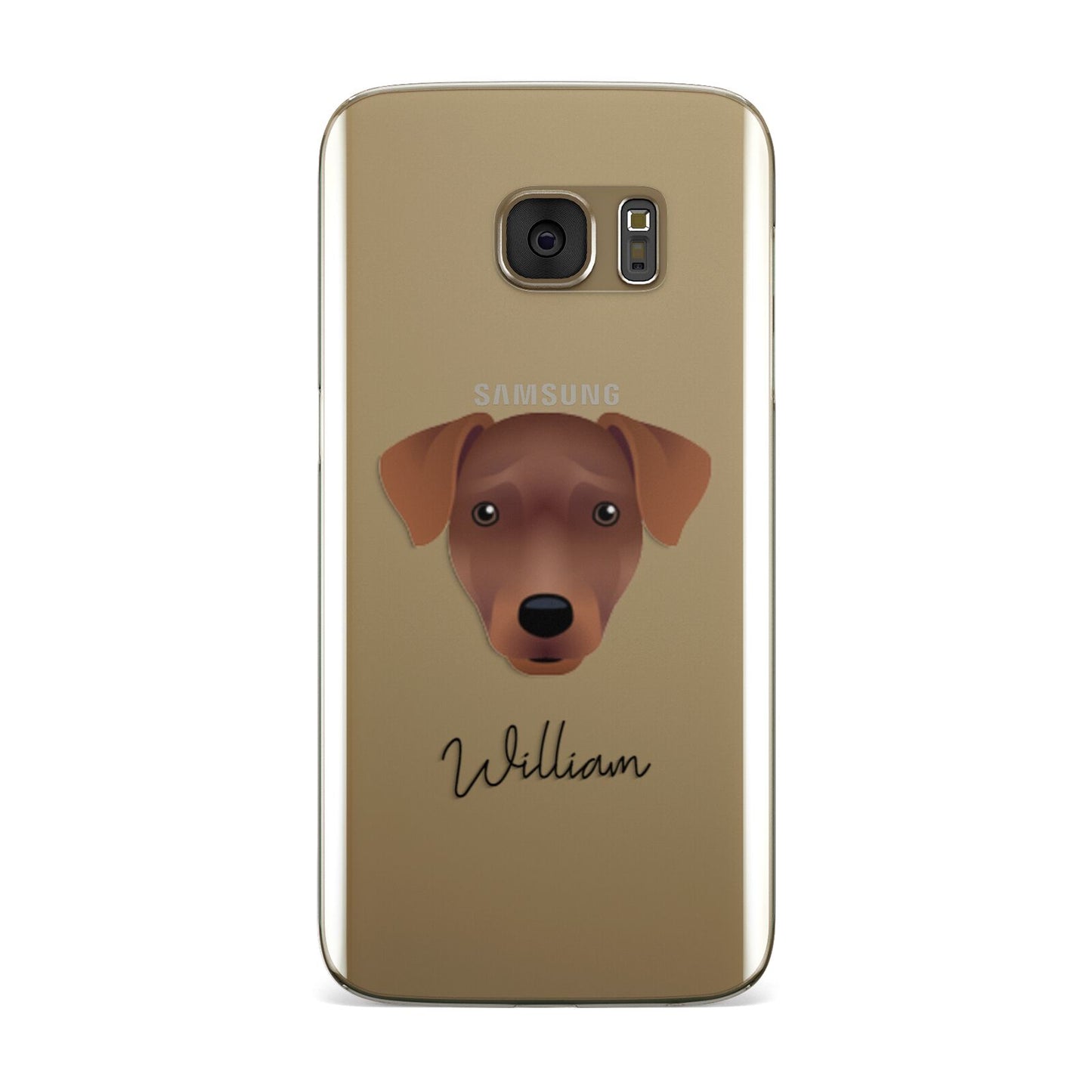 Patterdale Terrier Personalised Samsung Galaxy Case