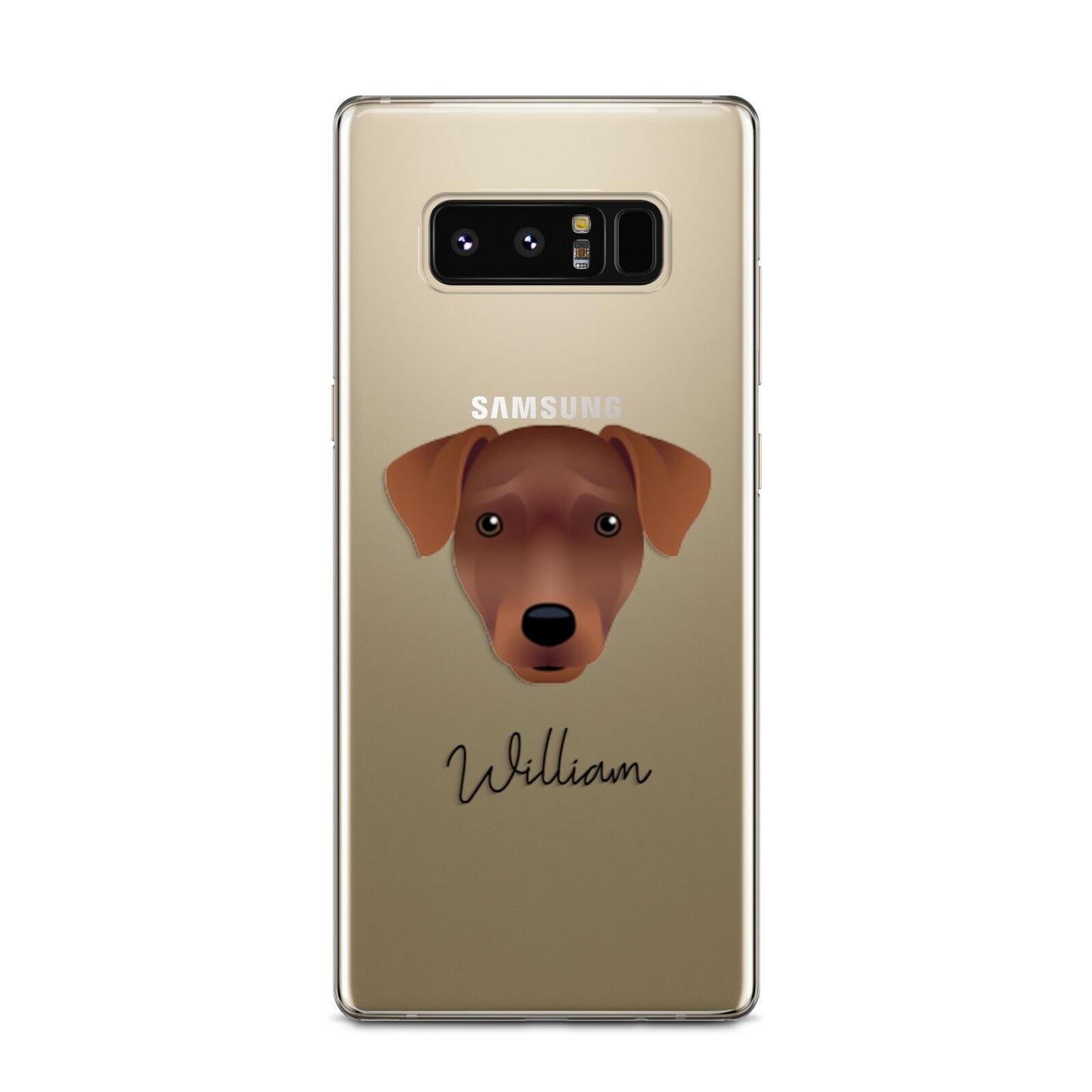 Patterdale Terrier Personalised Samsung Galaxy Note 8 Case