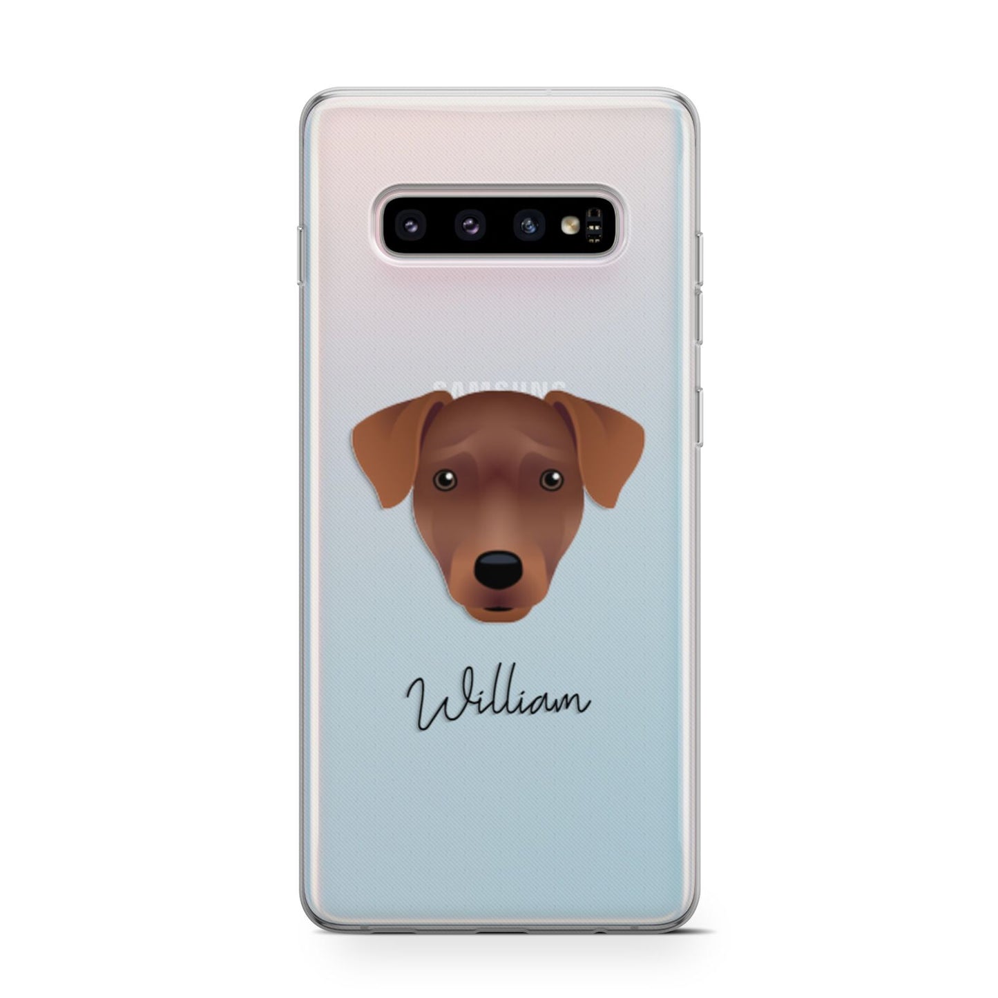 Patterdale Terrier Personalised Samsung Galaxy S10 Case