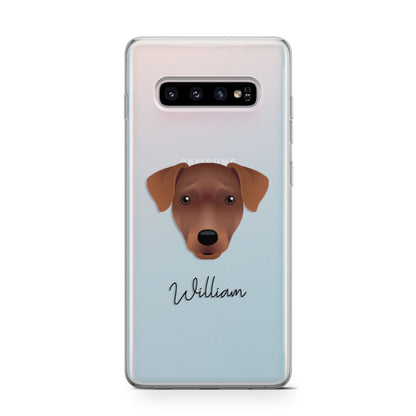 Patterdale Terrier Personalised Samsung Galaxy S10 Case