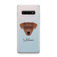 Patterdale Terrier Personalised Samsung Galaxy S10 Plus Case