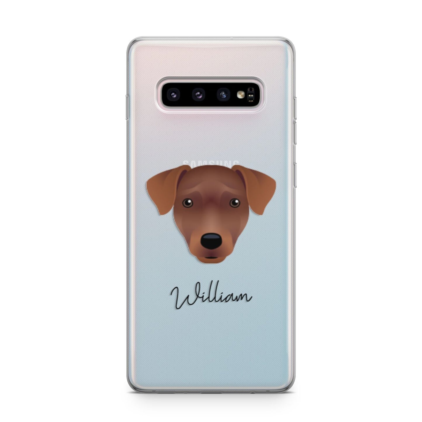 Patterdale Terrier Personalised Samsung Galaxy S10 Plus Case