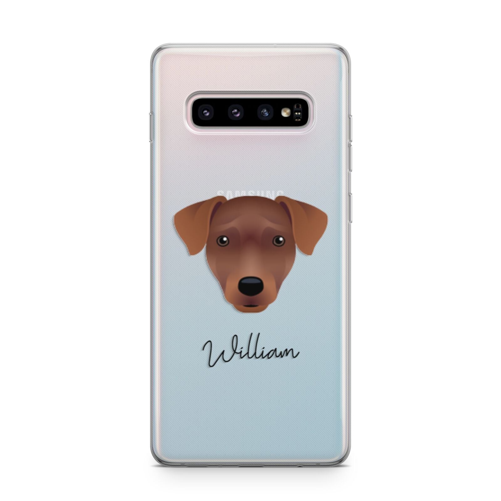 Patterdale Terrier Personalised Samsung Galaxy S10 Plus Case