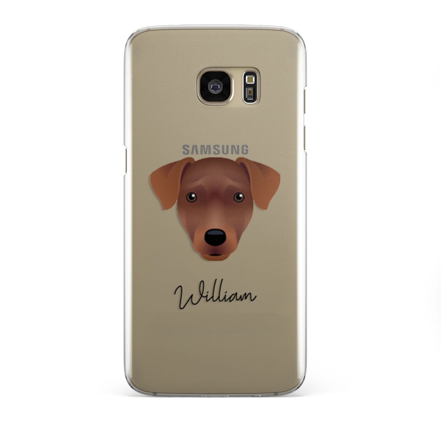 Patterdale Terrier Personalised Samsung Galaxy S7 Edge Case