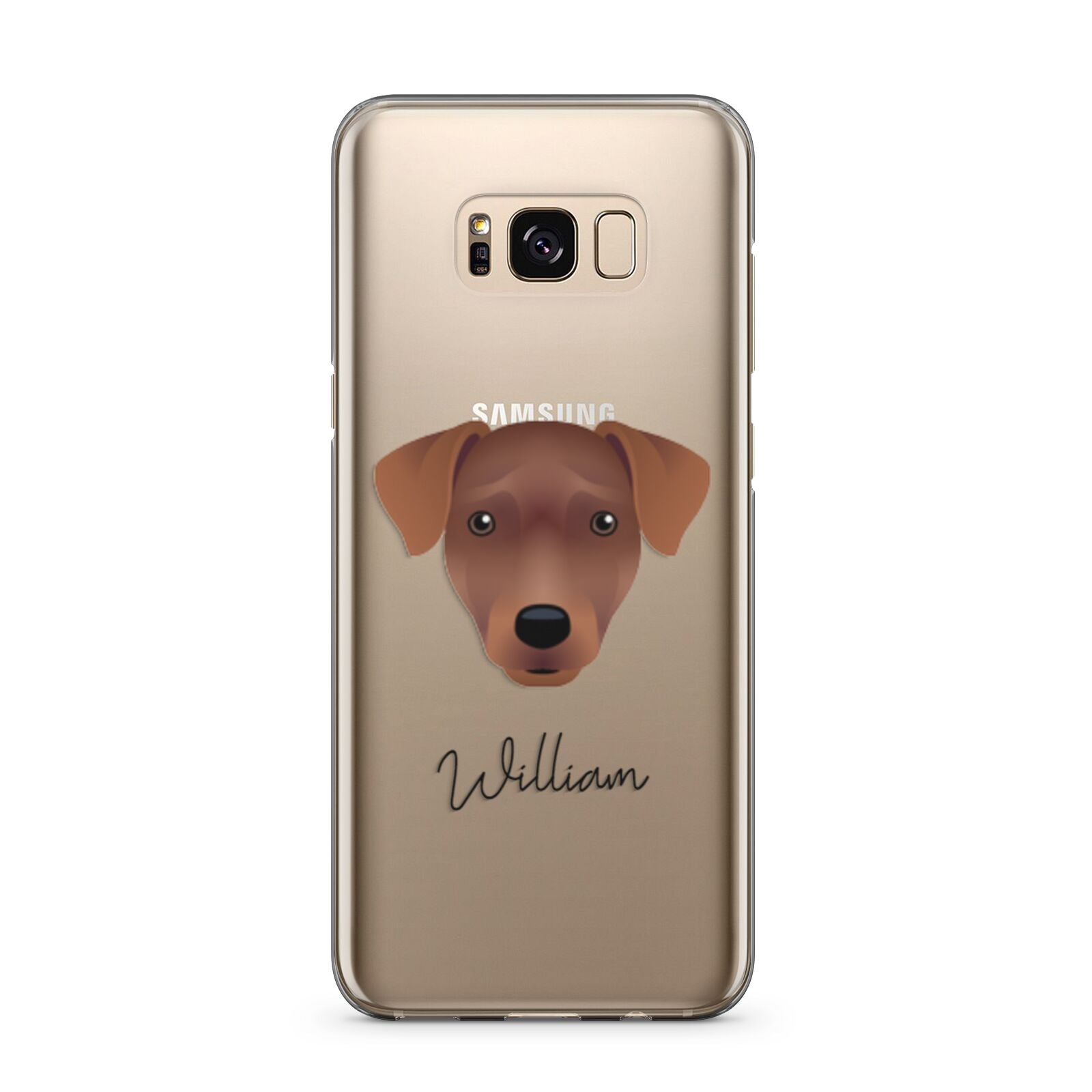 Patterdale Terrier Personalised Samsung Galaxy S8 Plus Case