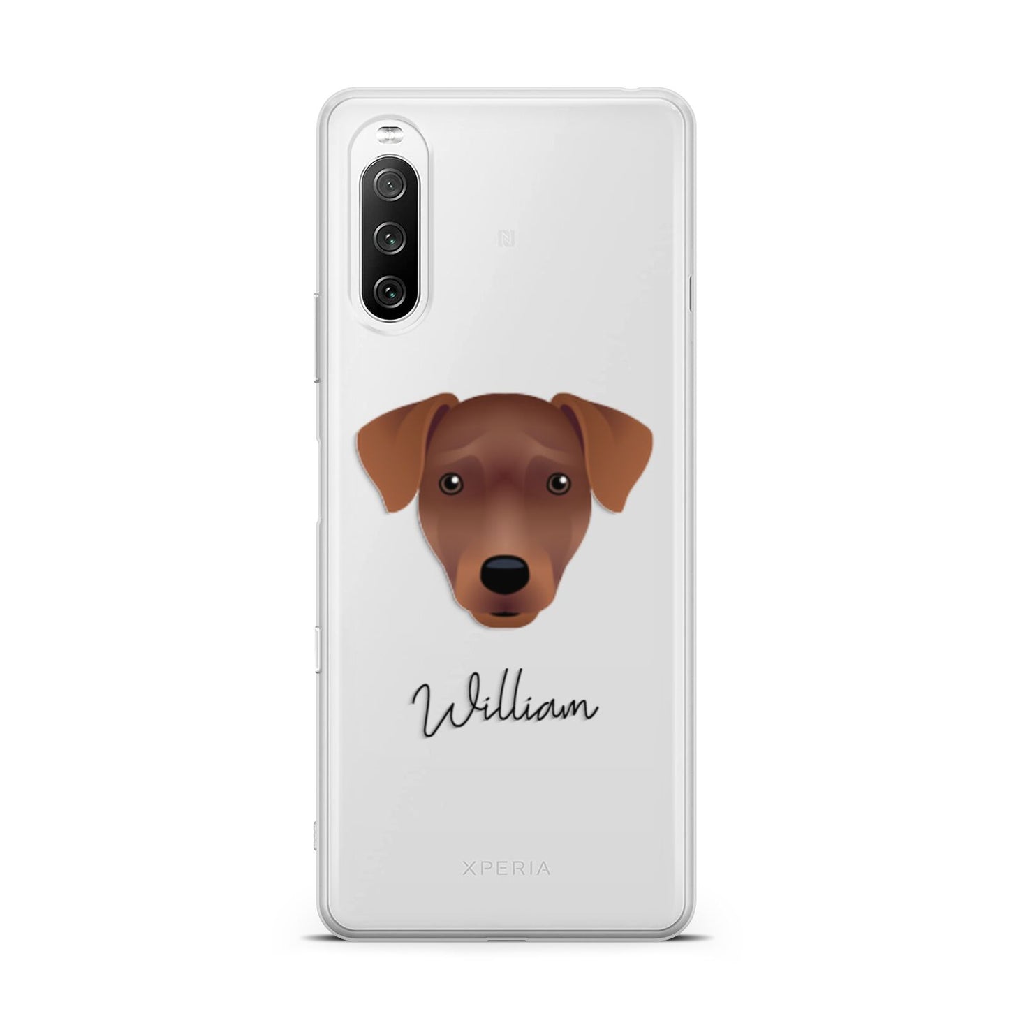 Patterdale Terrier Personalised Sony Xperia 10 III Case