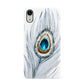 Peacock Apple iPhone XR White 3D Snap Case