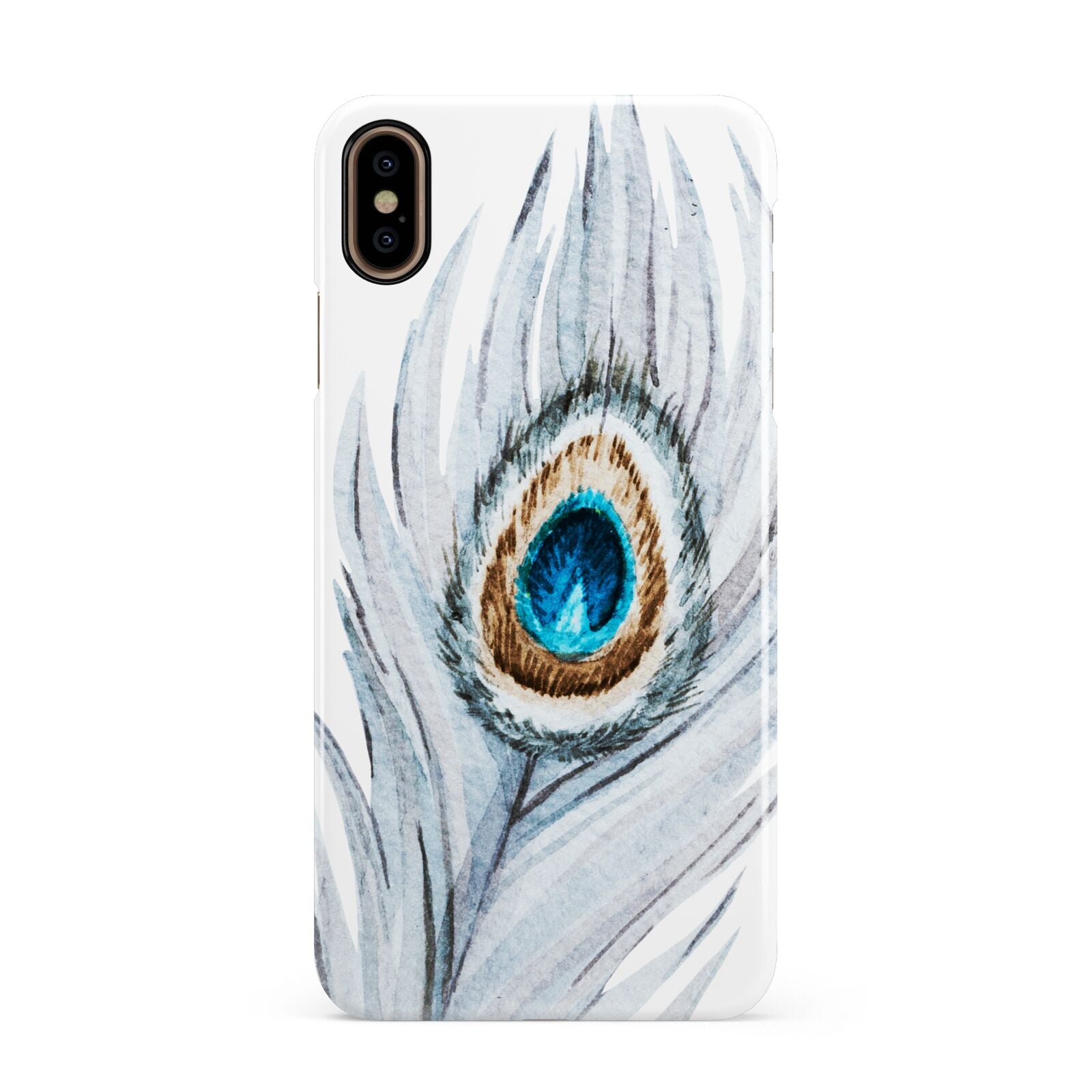 Peacock Apple iPhone Xs Max 3D Snap Case