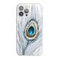 Peacock iPhone 13 Pro Max TPU Impact Case with White Edges