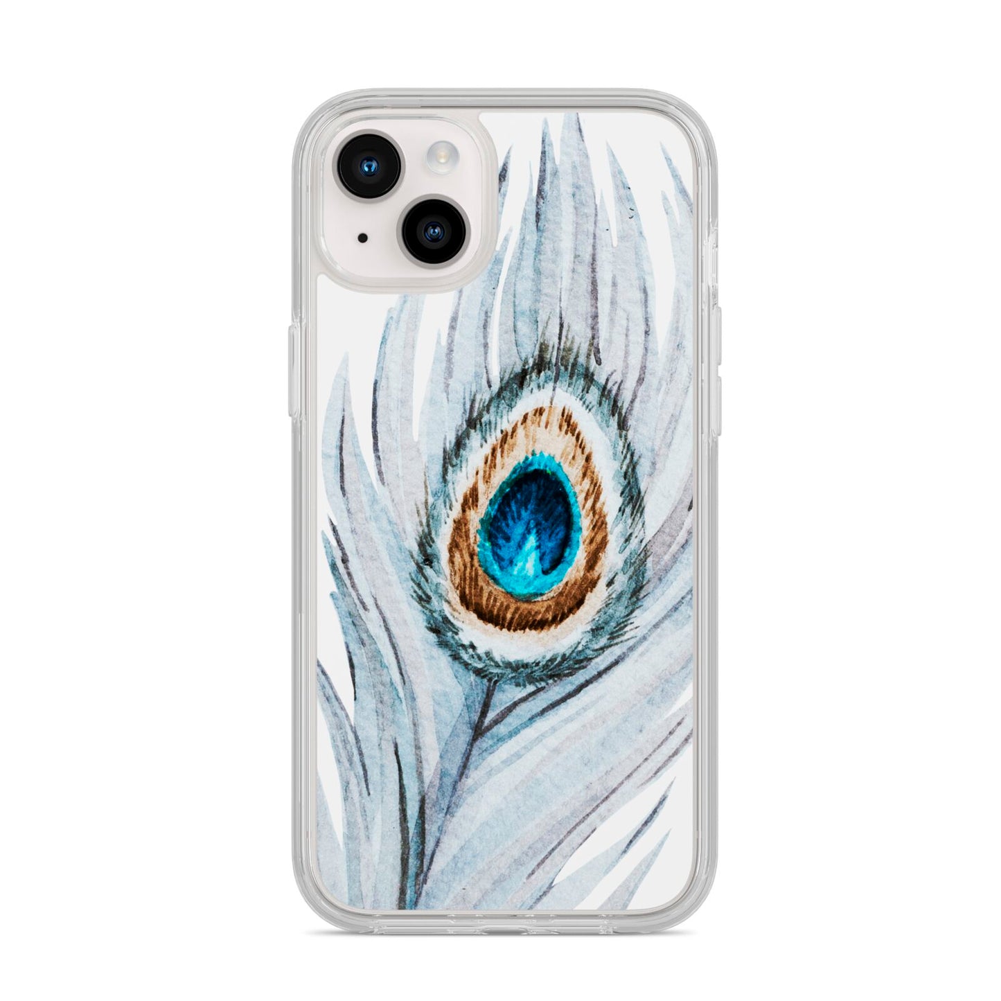 Peacock iPhone 14 Plus Clear Tough Case Starlight