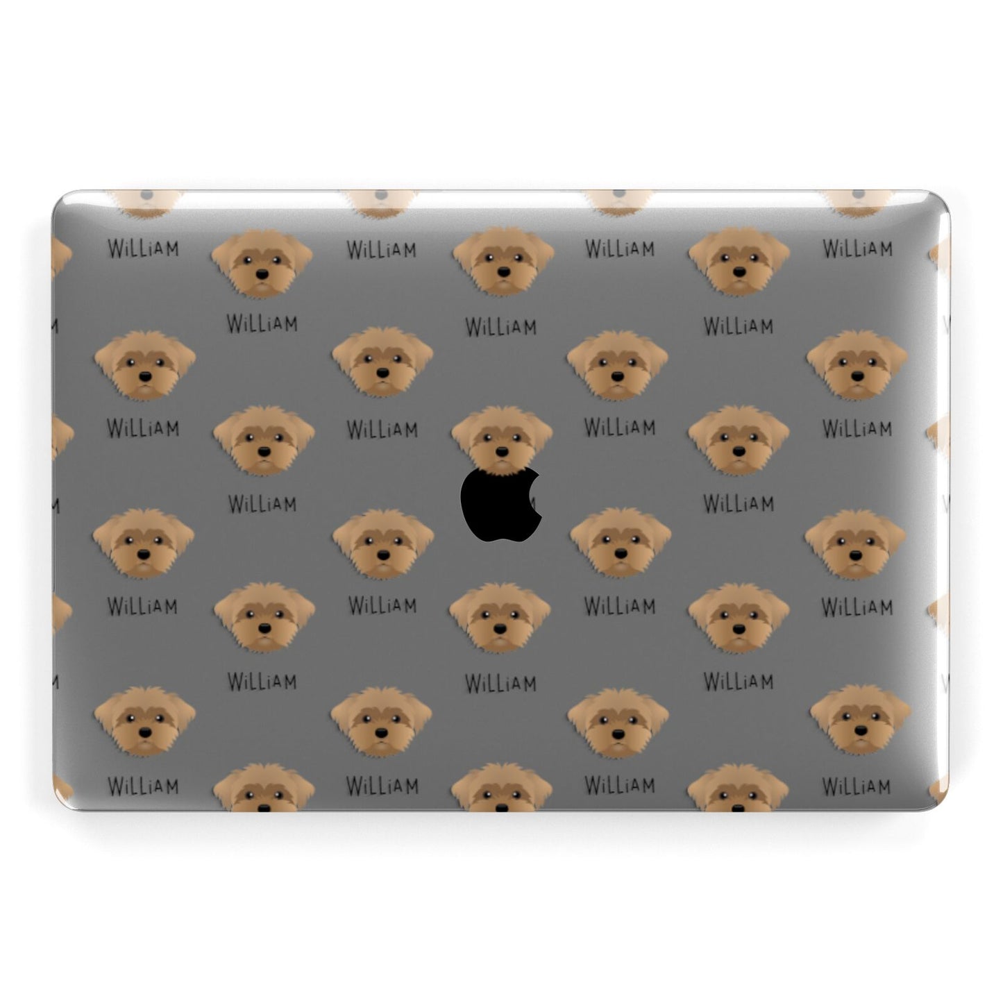 Peek a poo Icon with Name Apple MacBook Case