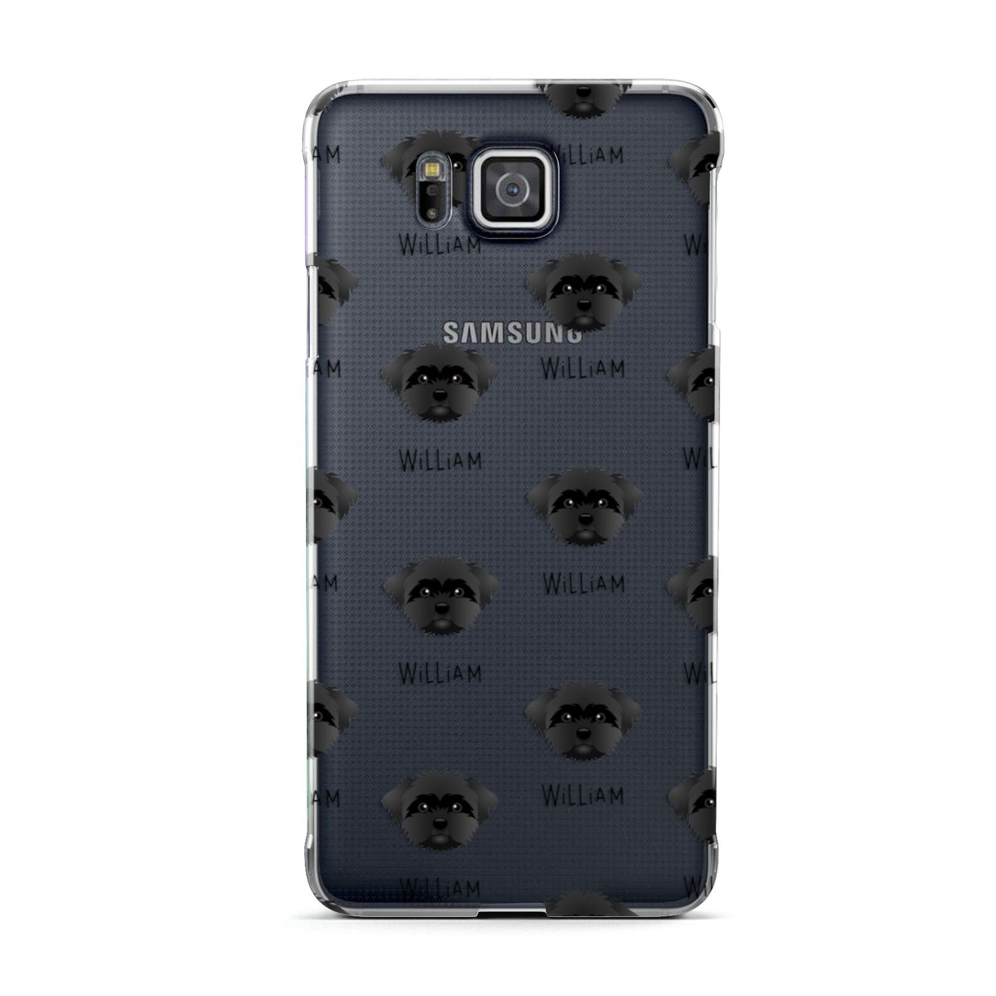 Peek a poo Icon with Name Samsung Galaxy Alpha Case