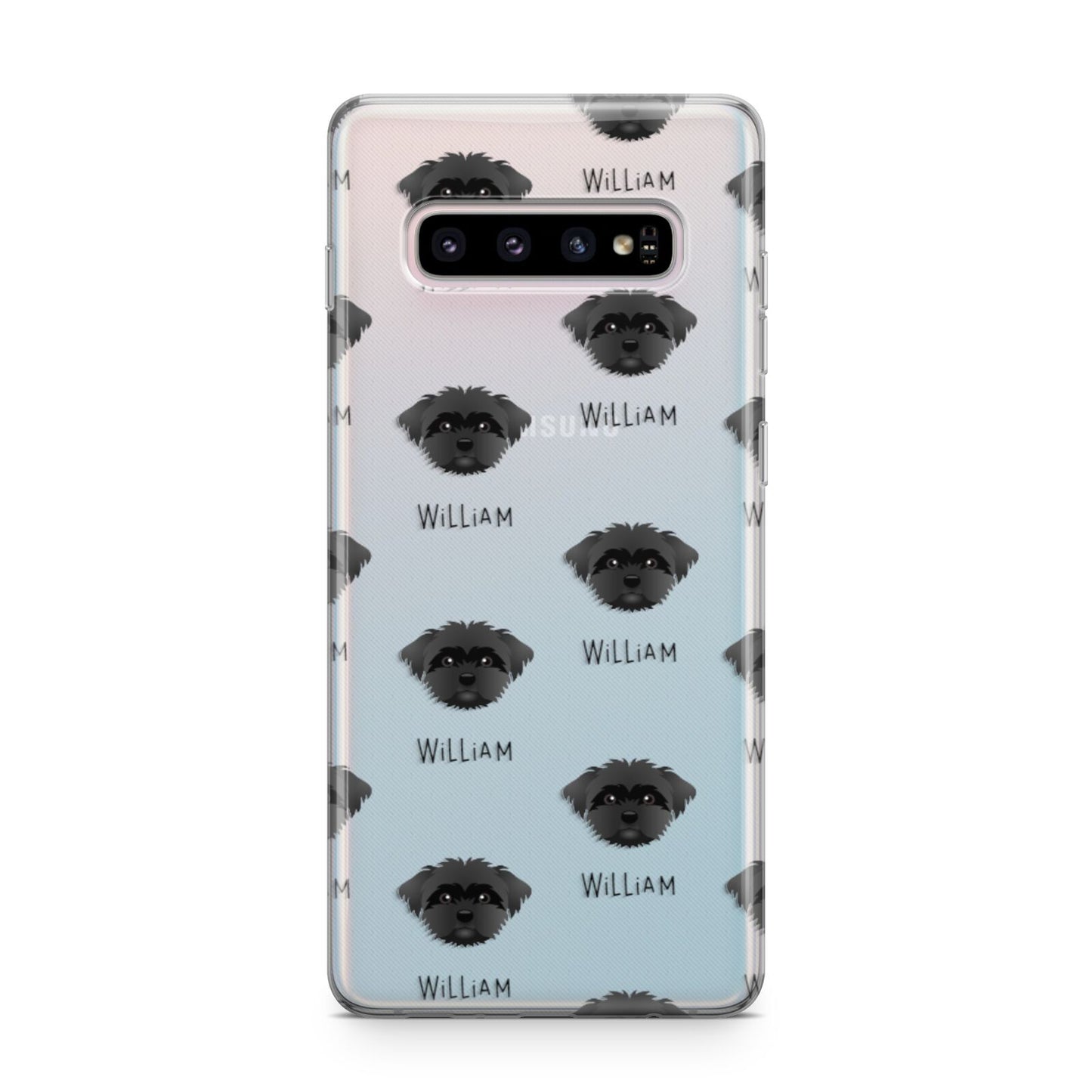 Peek a poo Icon with Name Samsung Galaxy S10 Plus Case